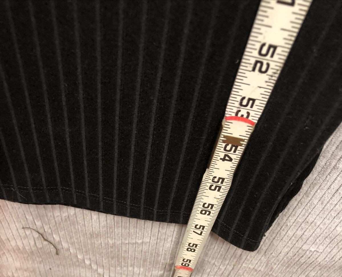 Absolutely Love It Maxi Dress Size Medium Black Ribbed Spaghetti Straps NWT