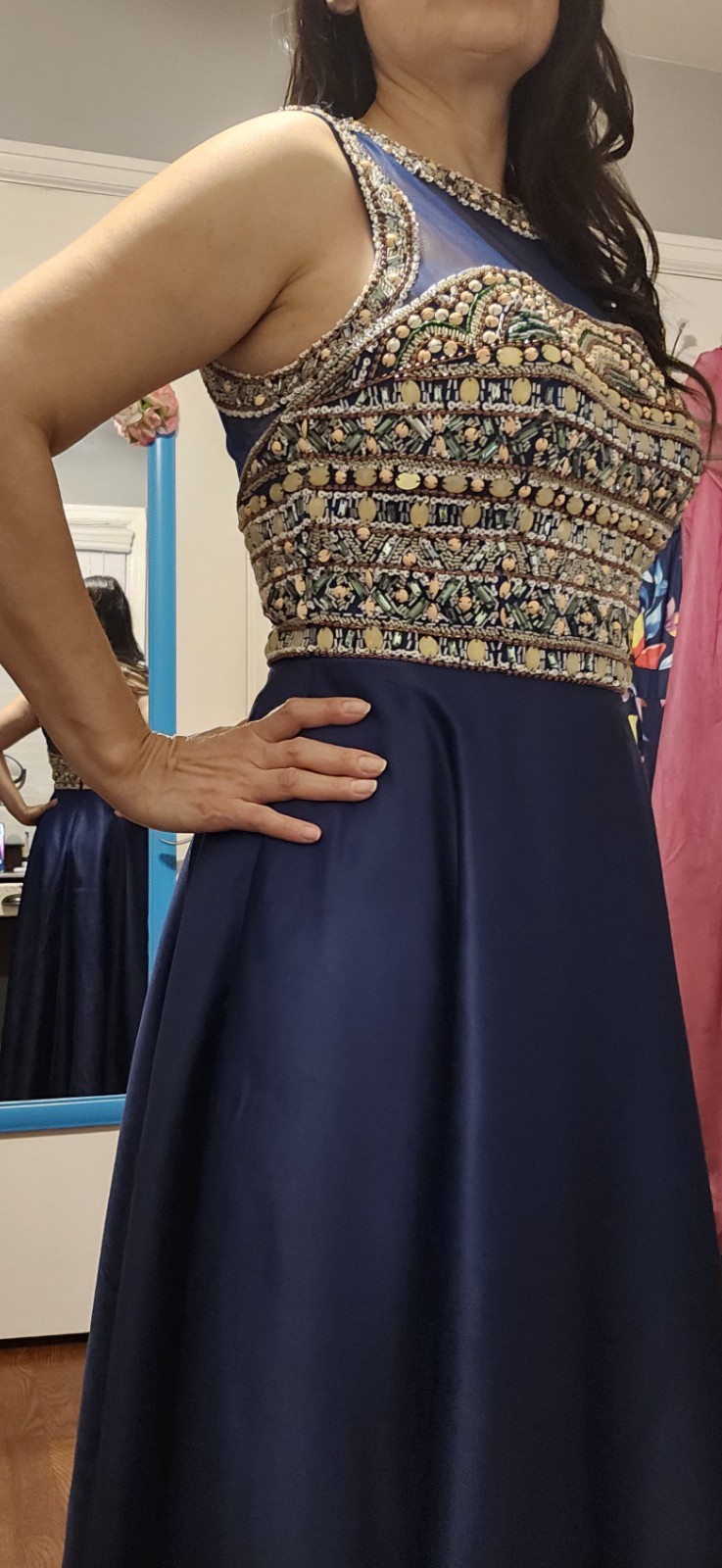 Rachel Allan Royal Blue prom dress size 12 junior’s women’s 6
