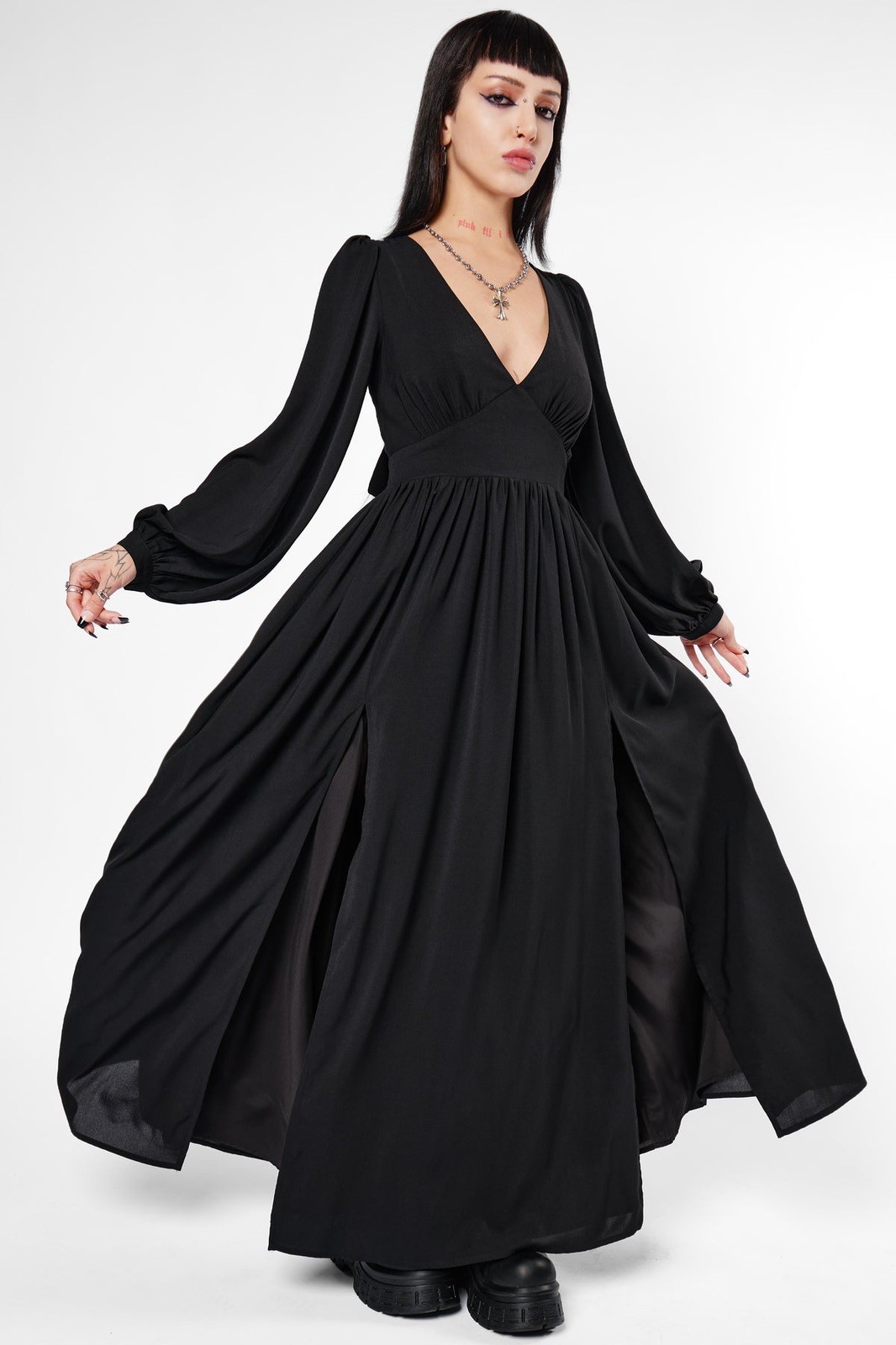 NWOT Mary Wyatt Morgana Tie Back Maxi Dress Size UK 14 *RRP £90*