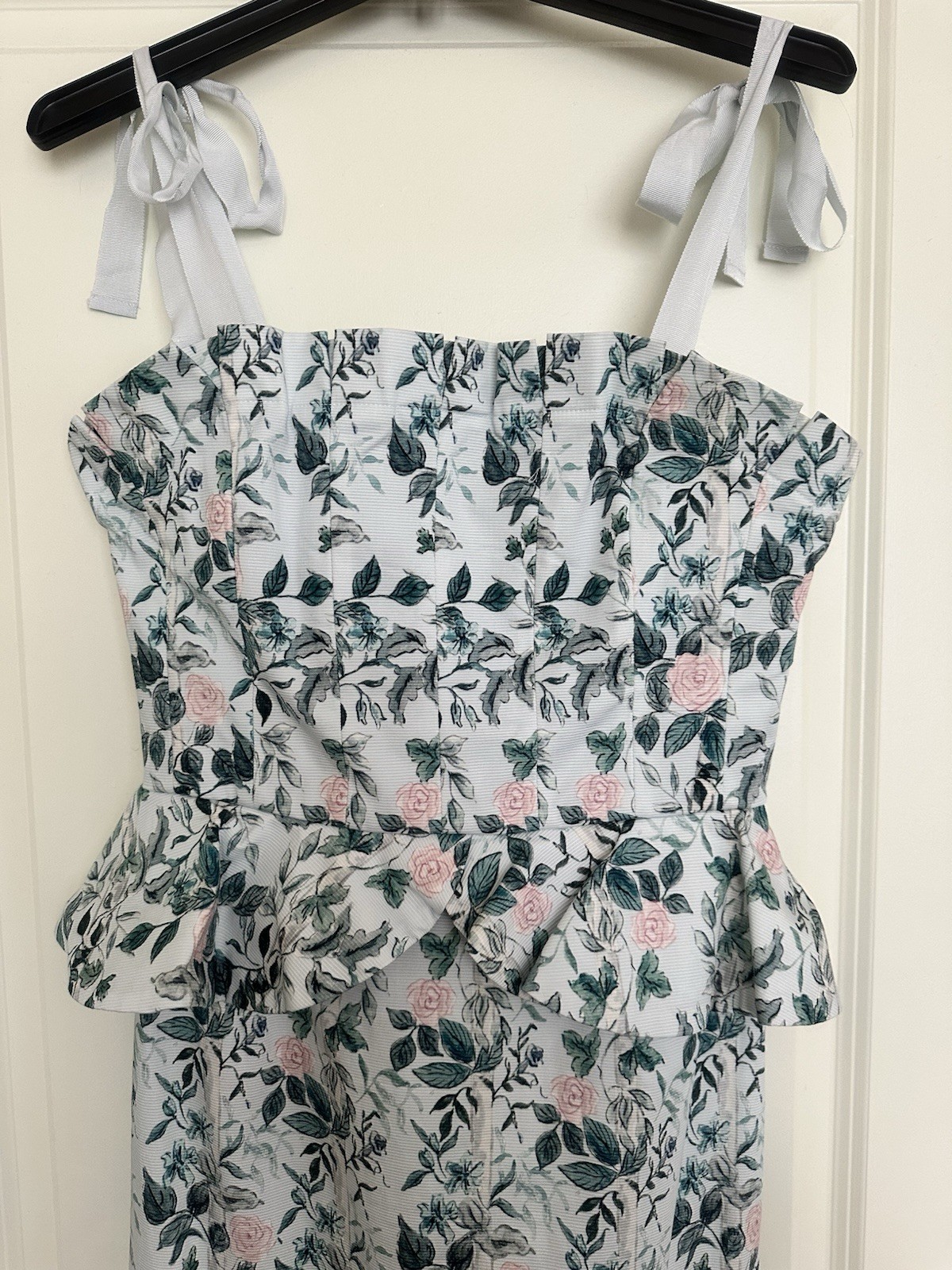 New Antonia Melani Dress Size 6 Peplum Midi