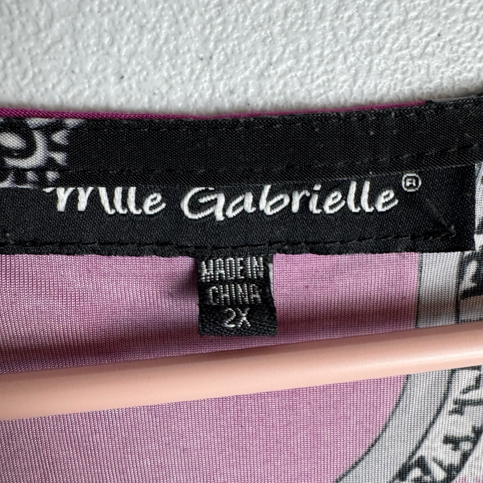 Mile Gabrielle Dress Womens Plus 2X Short Sleeve A-line Stretch