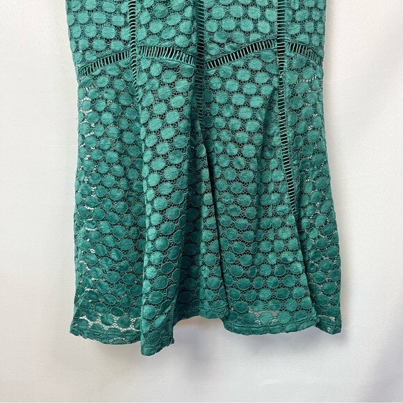 Ali & Jay All The Way Up Pine Green Lace Midi Dress XS
