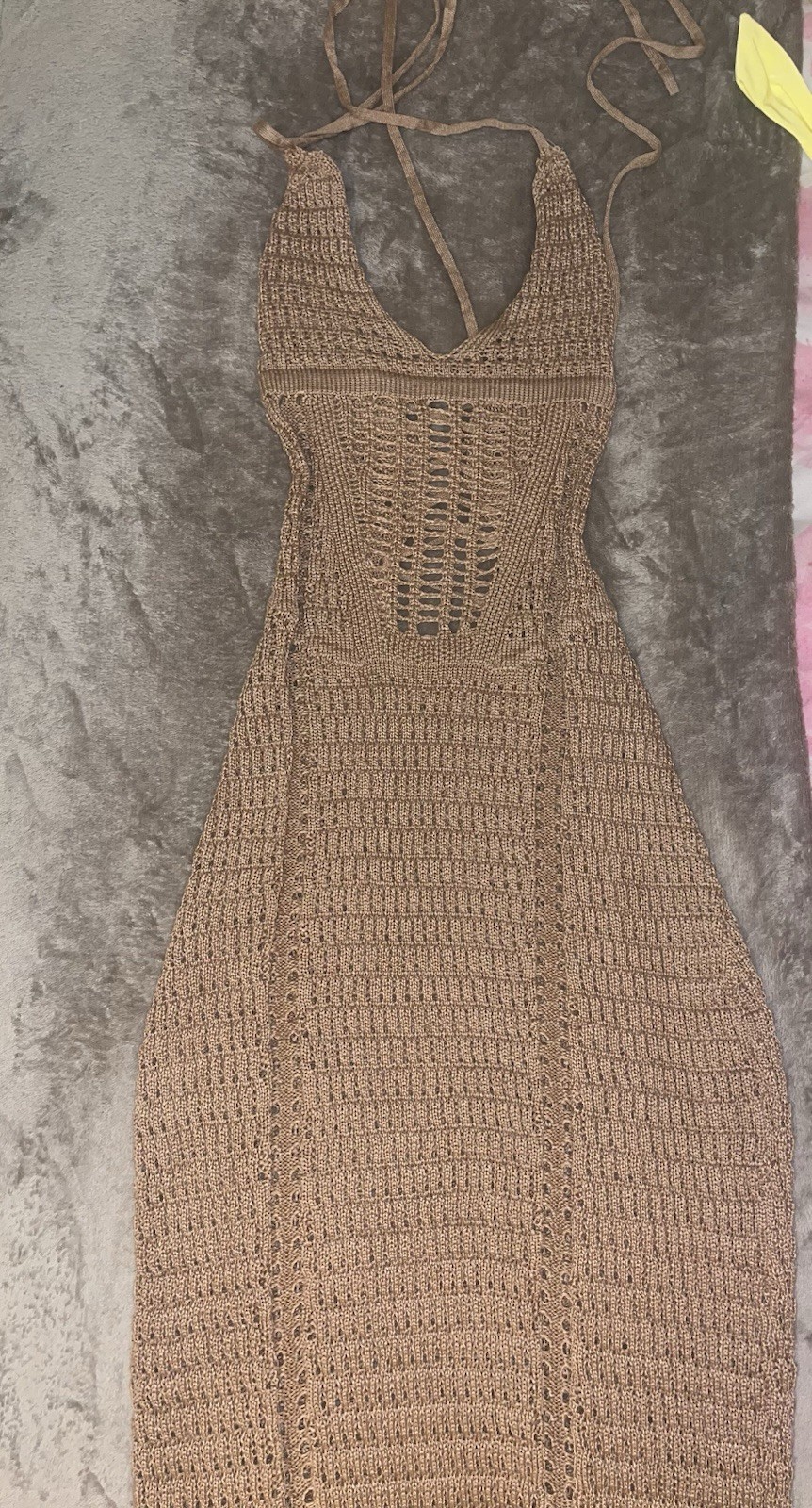 brown long beach dress – Shen Musera – Brand New item with tags Size S