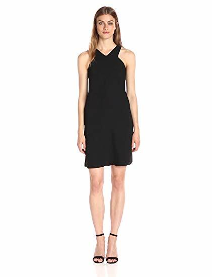 A|X Armani Exchange Women’s X Neck Line Above The Knee Dress – Black – Size 2