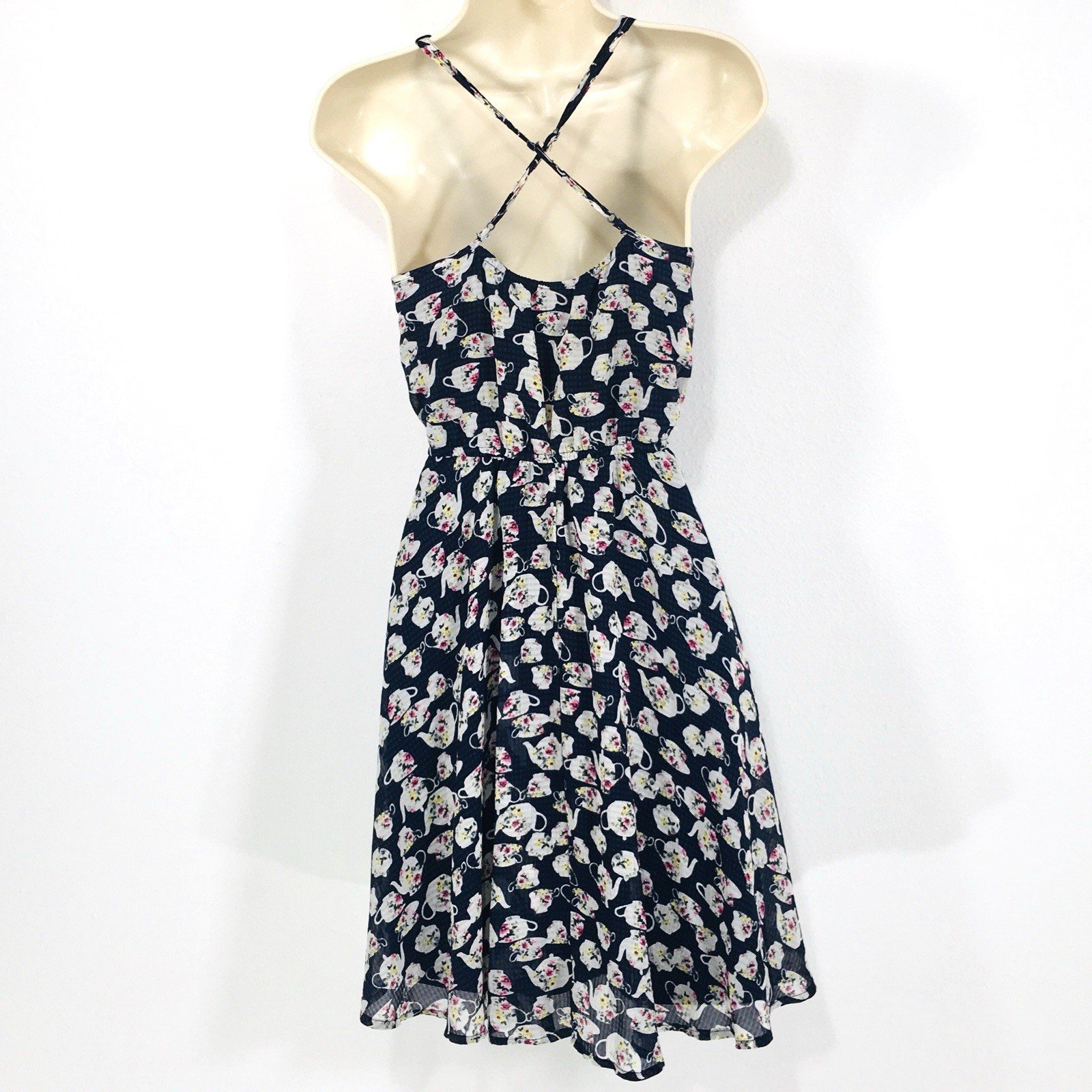 Disney Lauren Conrad Dress Sz S Alice In Wonderland Dancing Tea Pots Fairycore