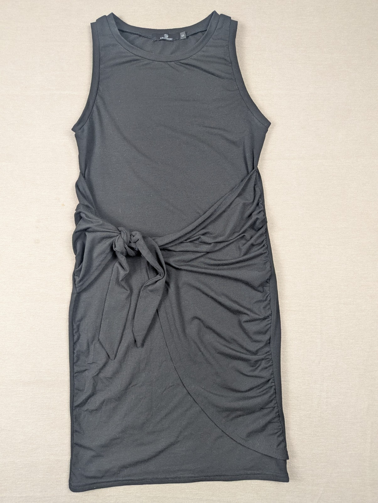 LILLUSORY Womens Casual Short Sleeve T Shirt Dress 2025 Summer Bodycon Wrap