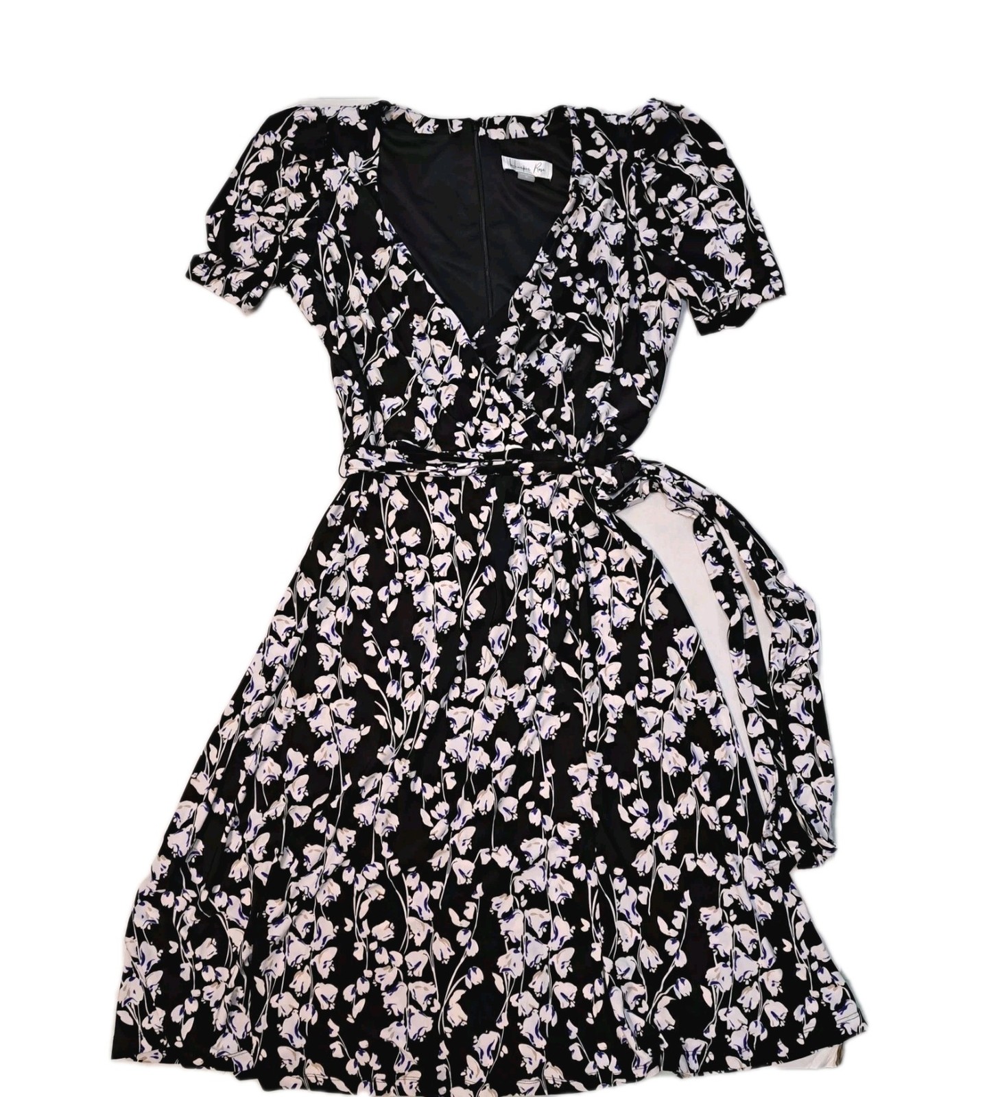 Harper Rose Short Sleeve Surplice V-neck Dress Women’s 10
