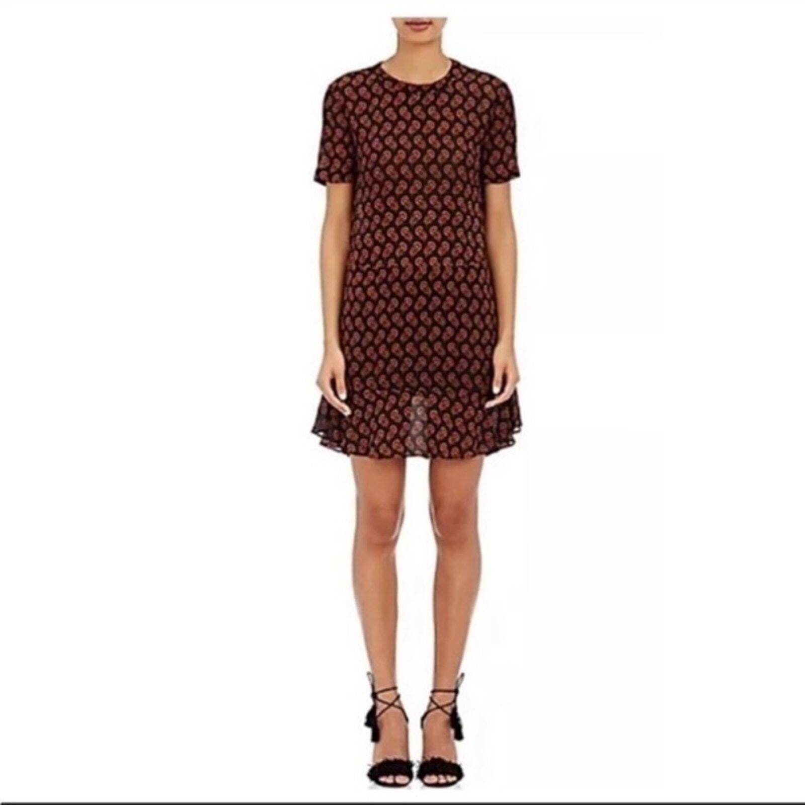 A.L.C. Silk Louise Floral Dahlia Print Dress Size 2