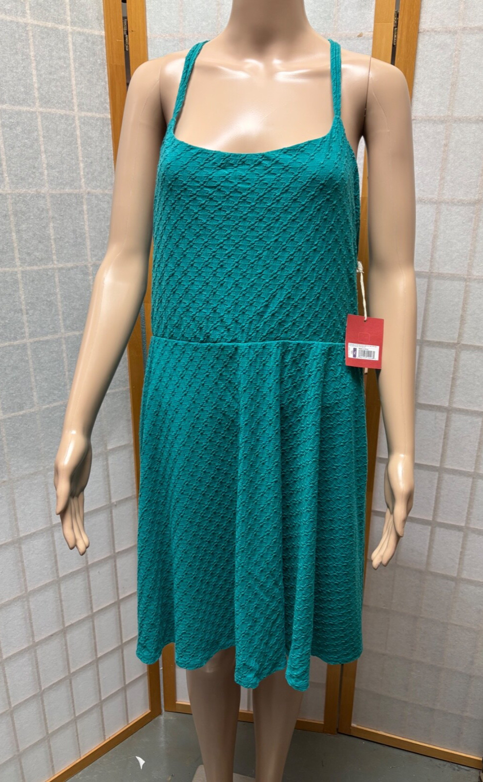 NWT Mossimo Women’s XL Turquoise Polyester/Spandex Sleeveless Sundress Dress
