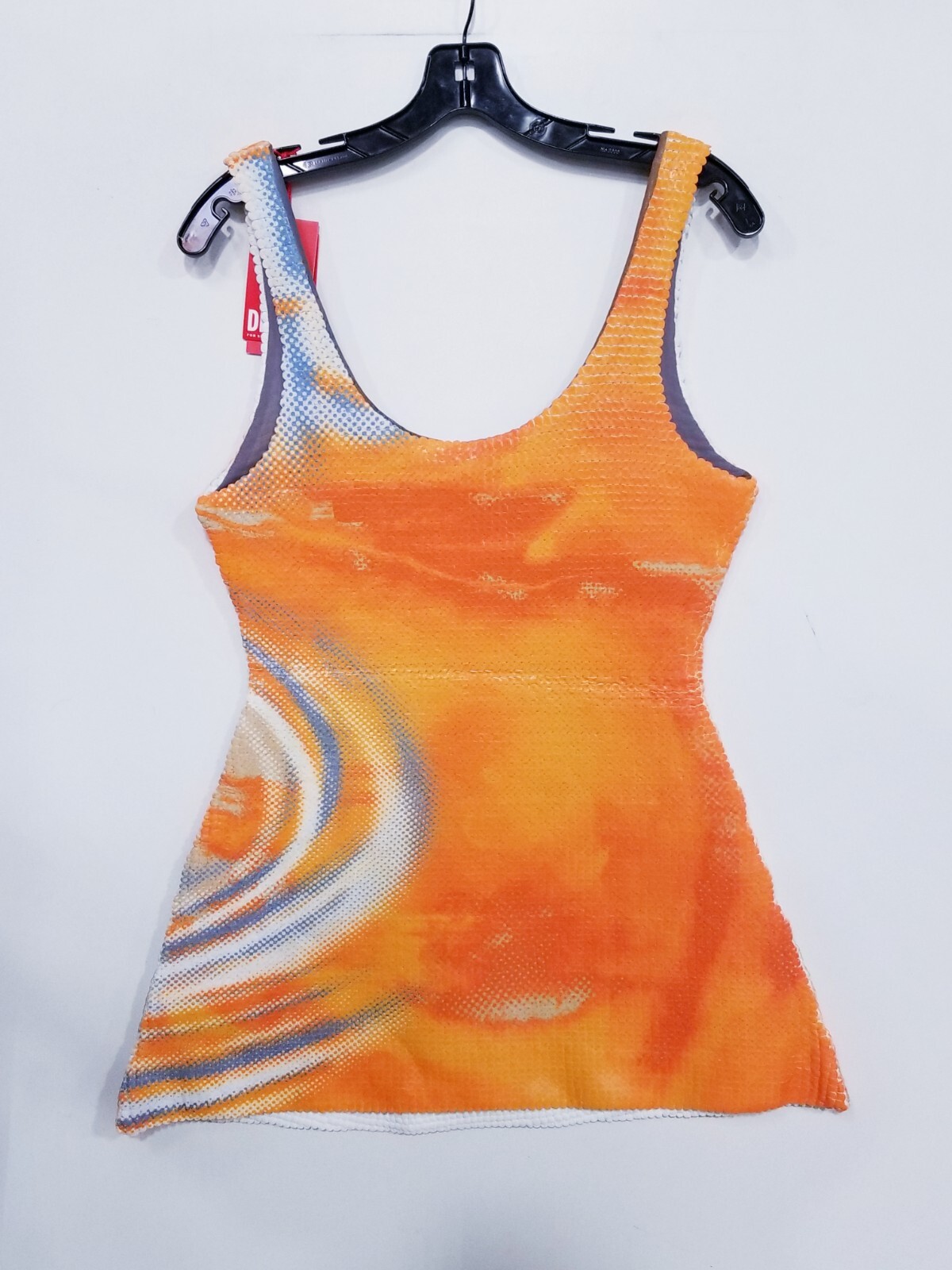 DIESEL D-orlan Graphic-Print Stretch-Woven Sz Med – Orange