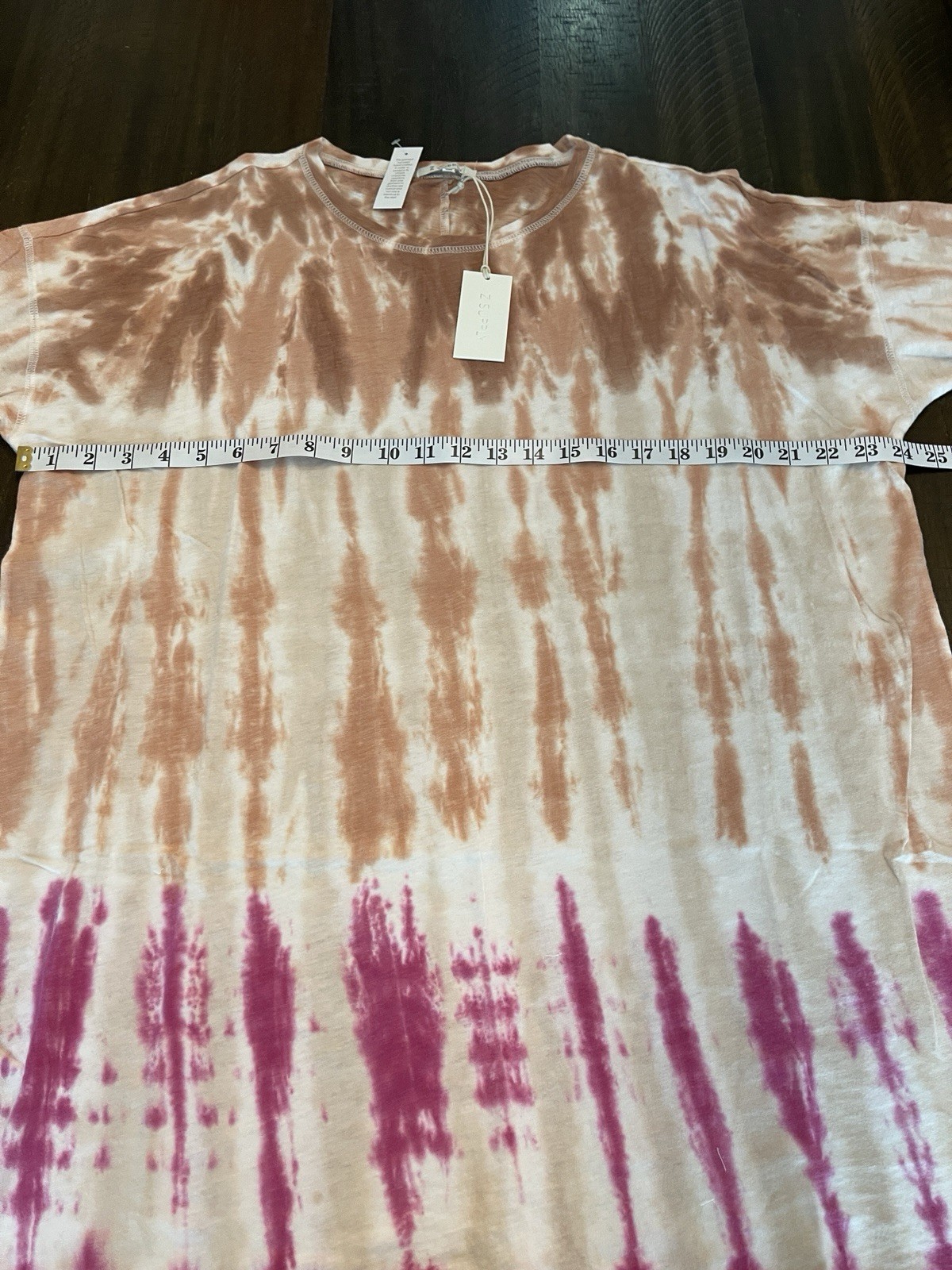 NWT Z Supply Sahara Delta Tie Dye Short Sleeve T-Shirt Dress Size Medium Boho