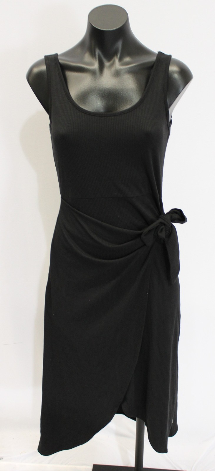 Nine Britton Women’s Petite Amber Knit Midi Wrap Dress EJ3 Black Size XS NWT