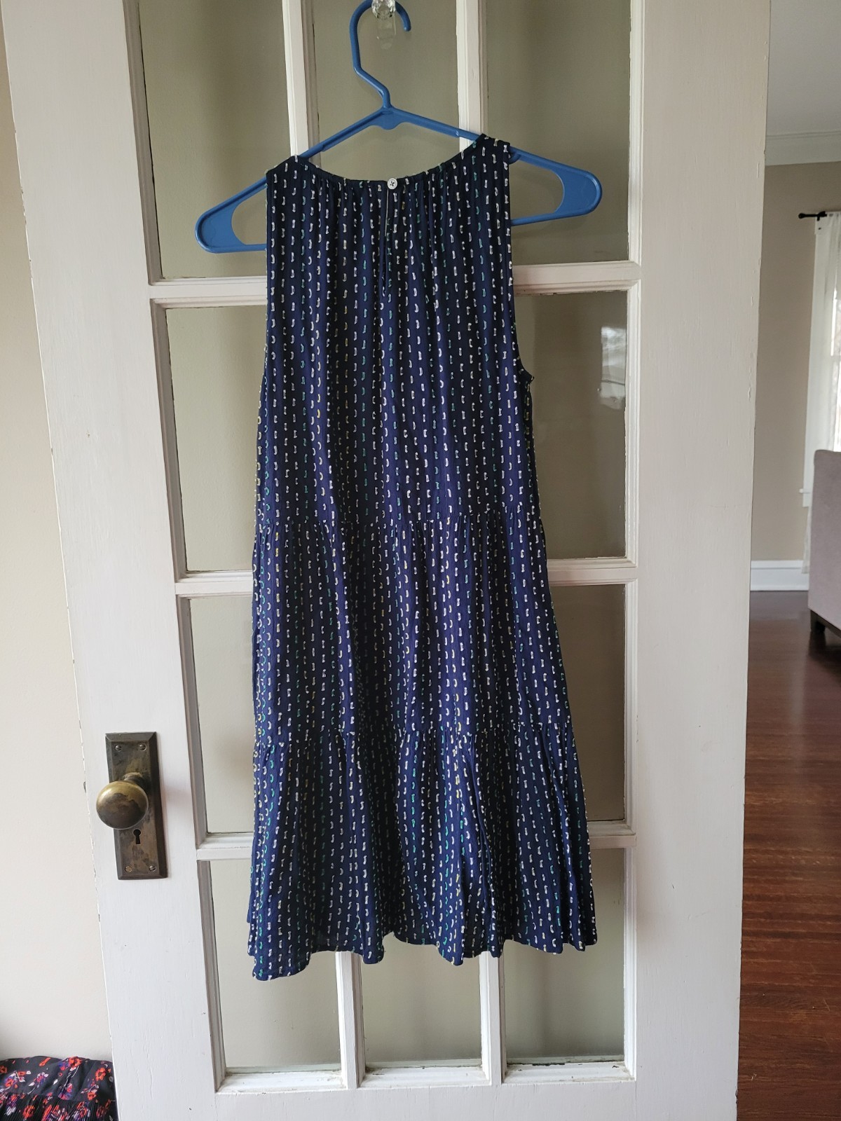 LOFT Straight Sundress Women XSP Pullover Lined Blue Casual Picnic Beach Outdoor