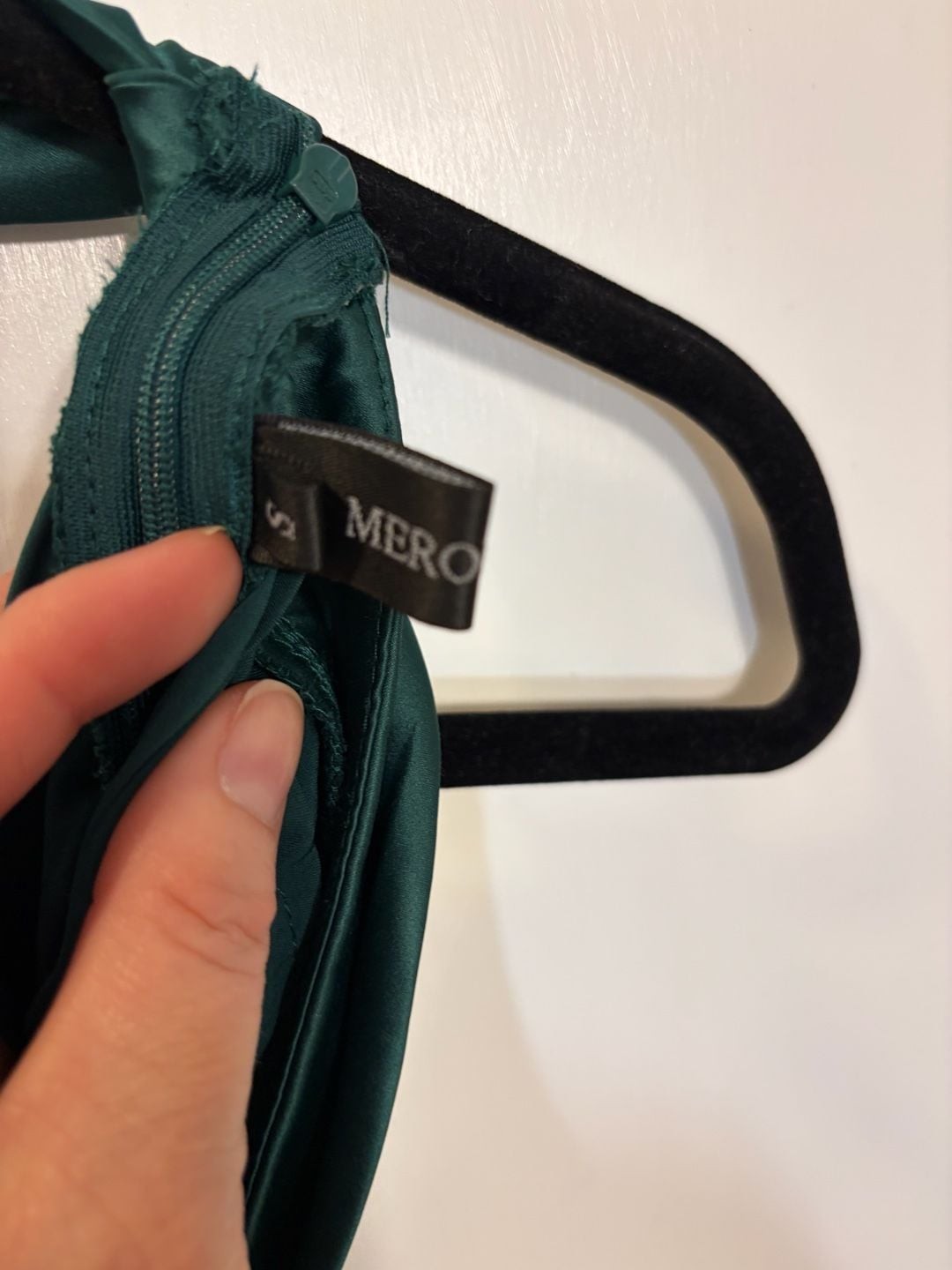 Merokeety Green Satin Cowl Neck Midi Dress Sleeveless Slip Dress Elegant Size S
