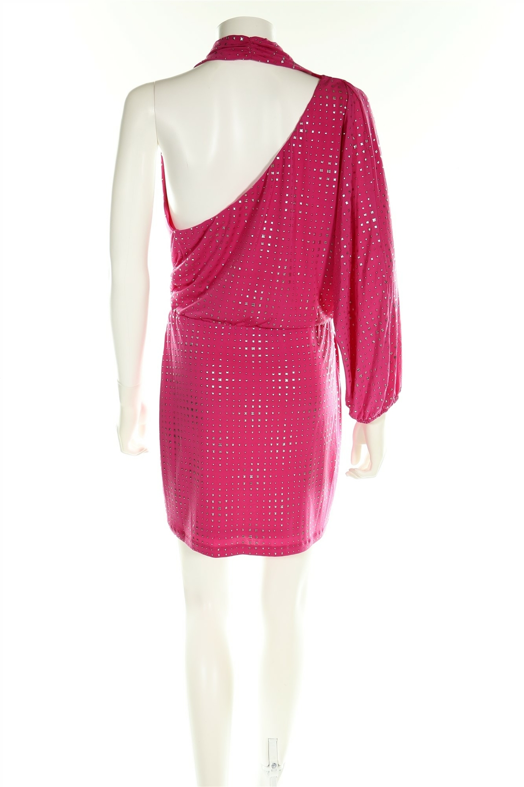 Alberto Makali 134128 Womens One Shoulder Cocktail Dress Pink Size Medium