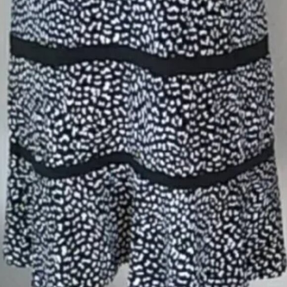 MICHAEL Michael Kors Petite Striped Leopard Sleeveless A-Line Mini Dress, PS
