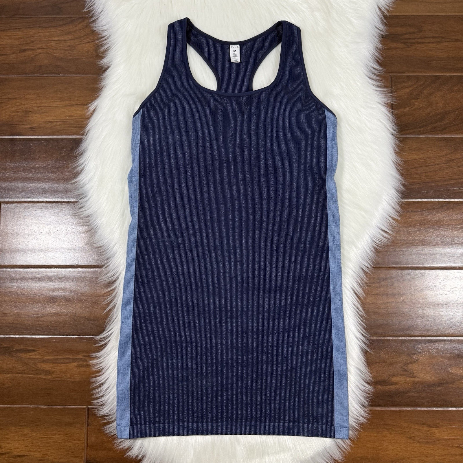 The Upside Women’s Size Medium Japanese Blue Seamless Rib Raf Dress