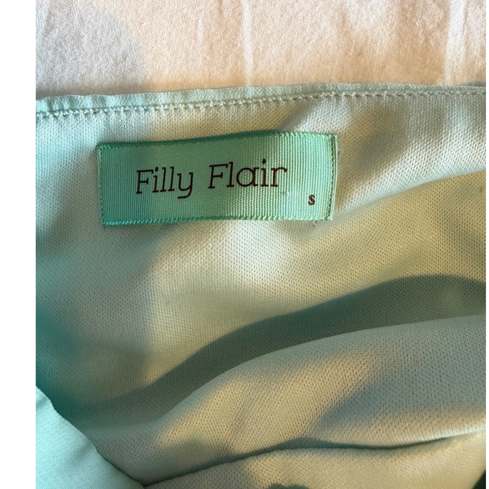 Filly Flair Women Lace Chiffon Maxi Dress Keyhole Back Size S Bridsmaid Romantic
