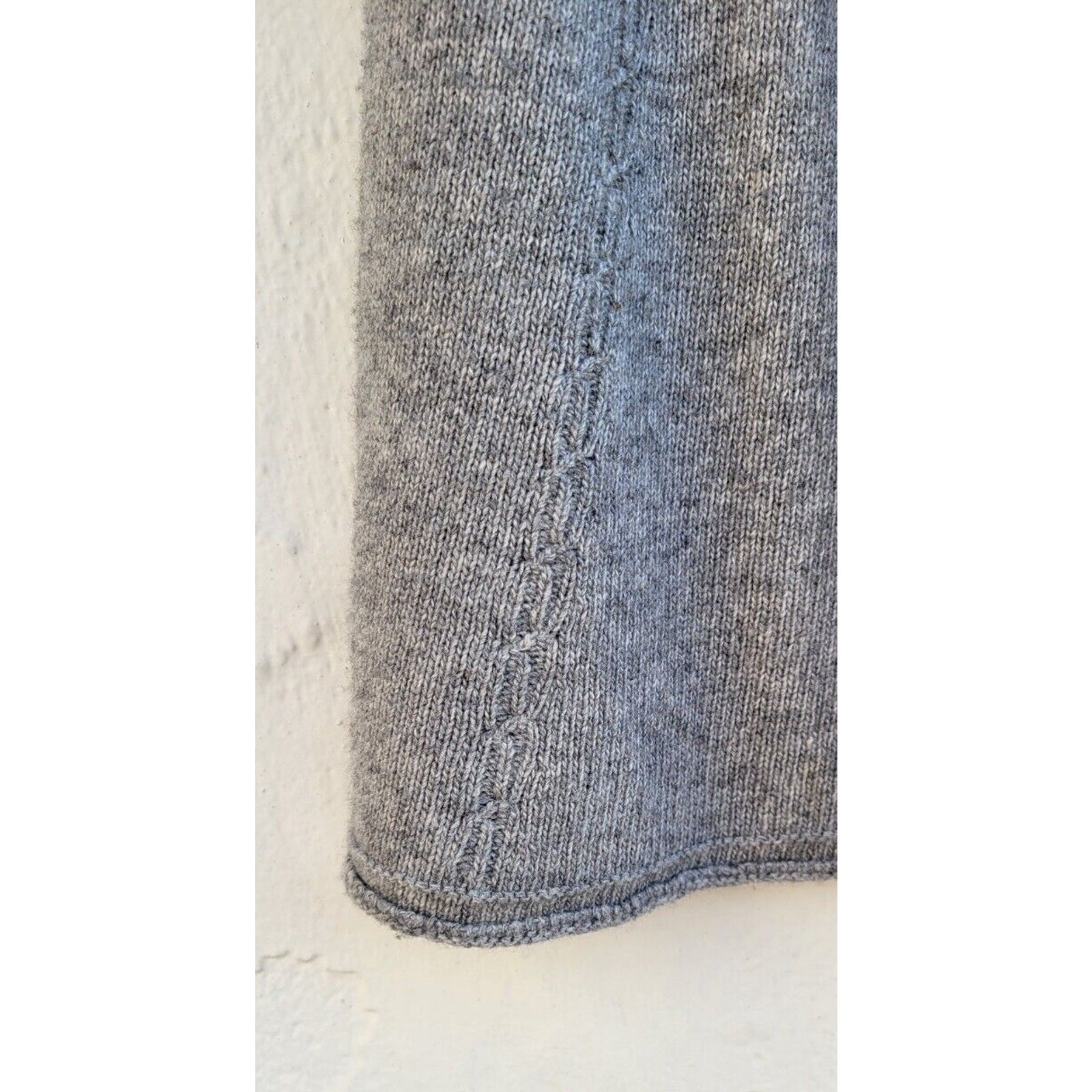 Zara Sweater Dress Womens Medium Gray Wool Cashmere Turtleneck Minimal Soft Girl
