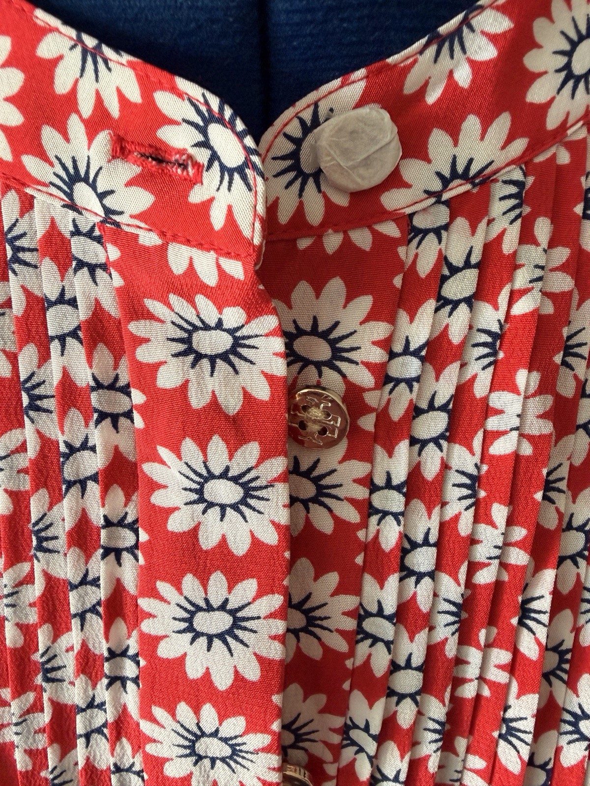 Tory Burch Nantucket Red Primrose Cora Silk Size 8 Dress NWT