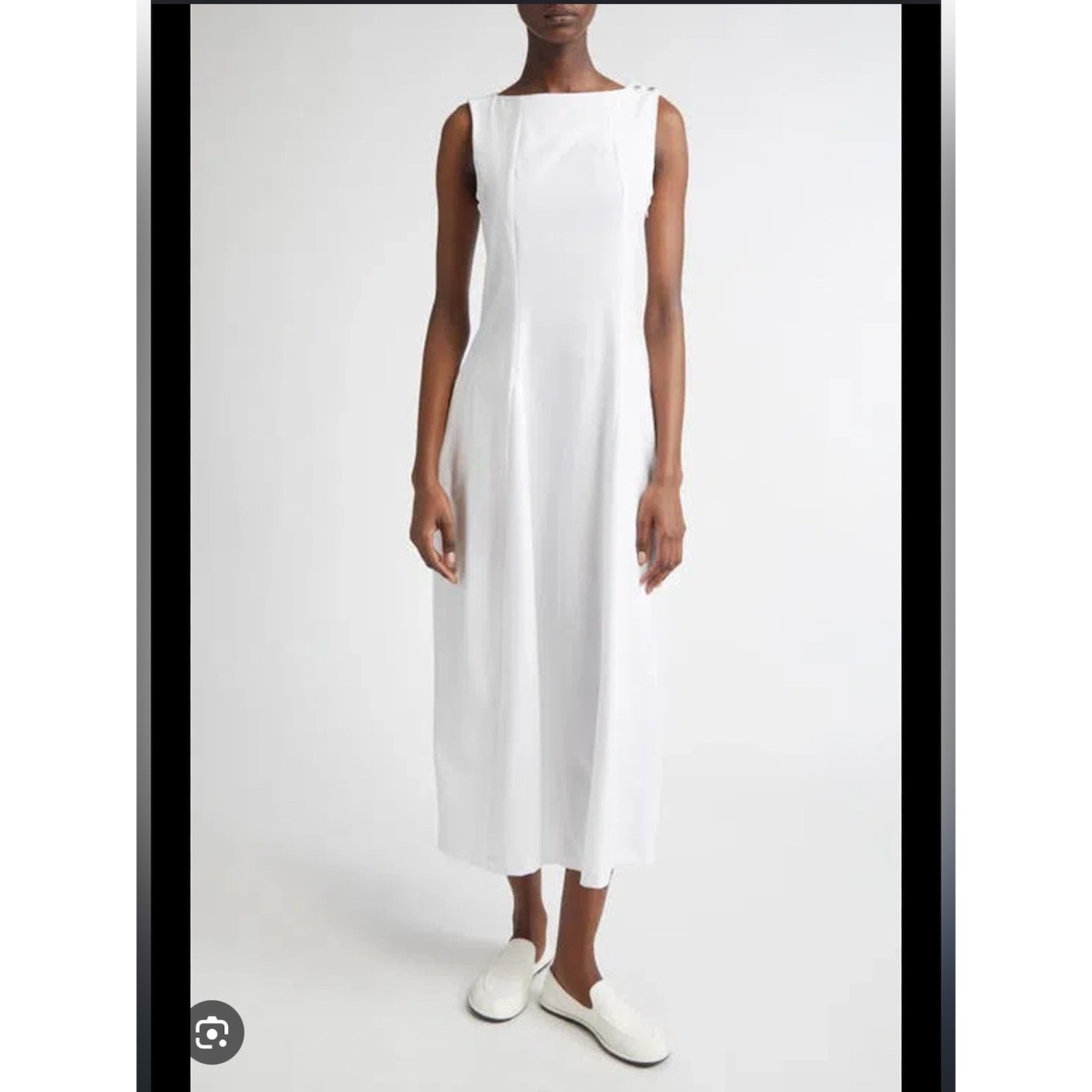 Herno Abito Donna White Sheath Dress Size 42 US 6 $470