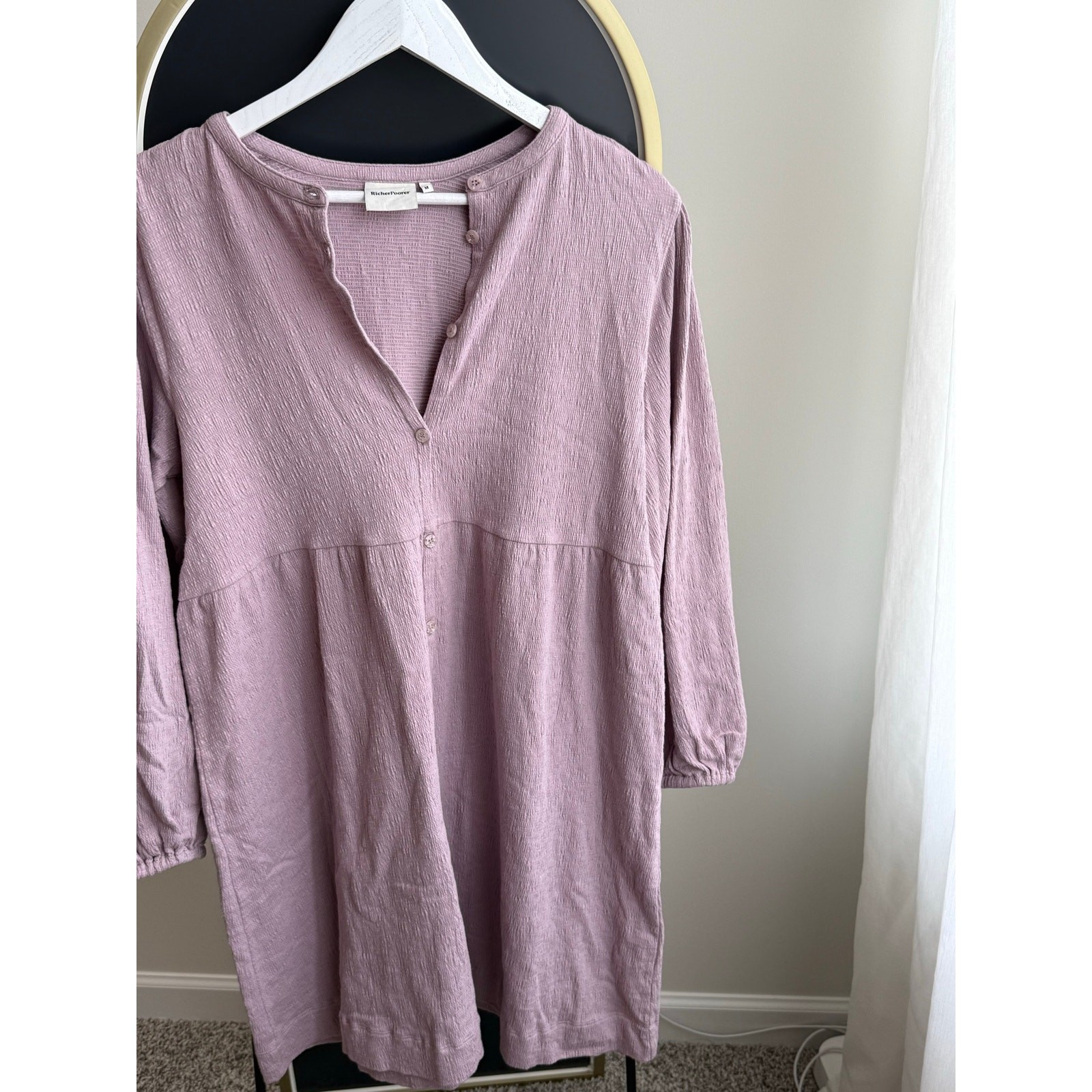 Boutique cotton gauze dress M