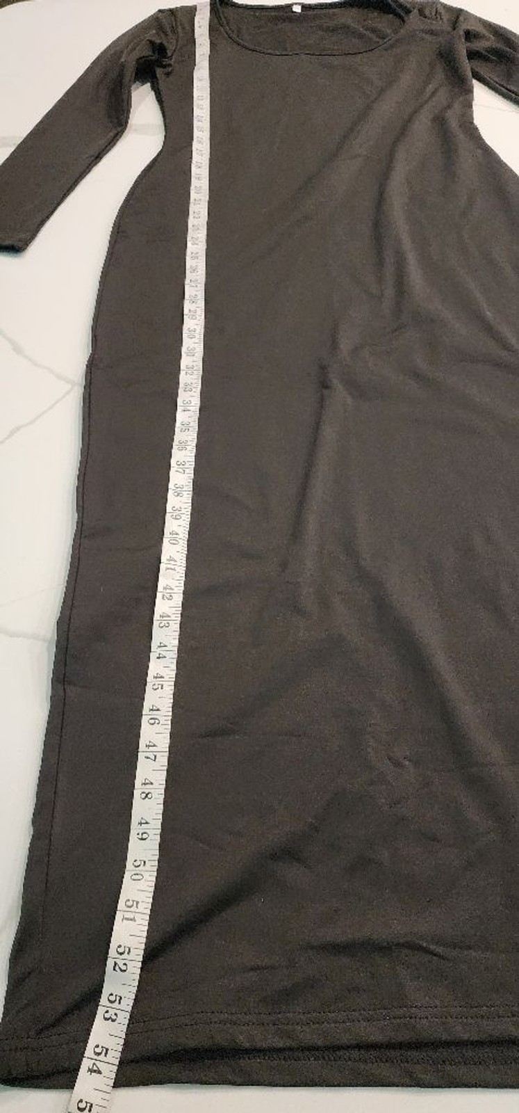 2XL Black Long Sleeve Maxi Dress Square Neck Bodycon Costume Formal Stretch