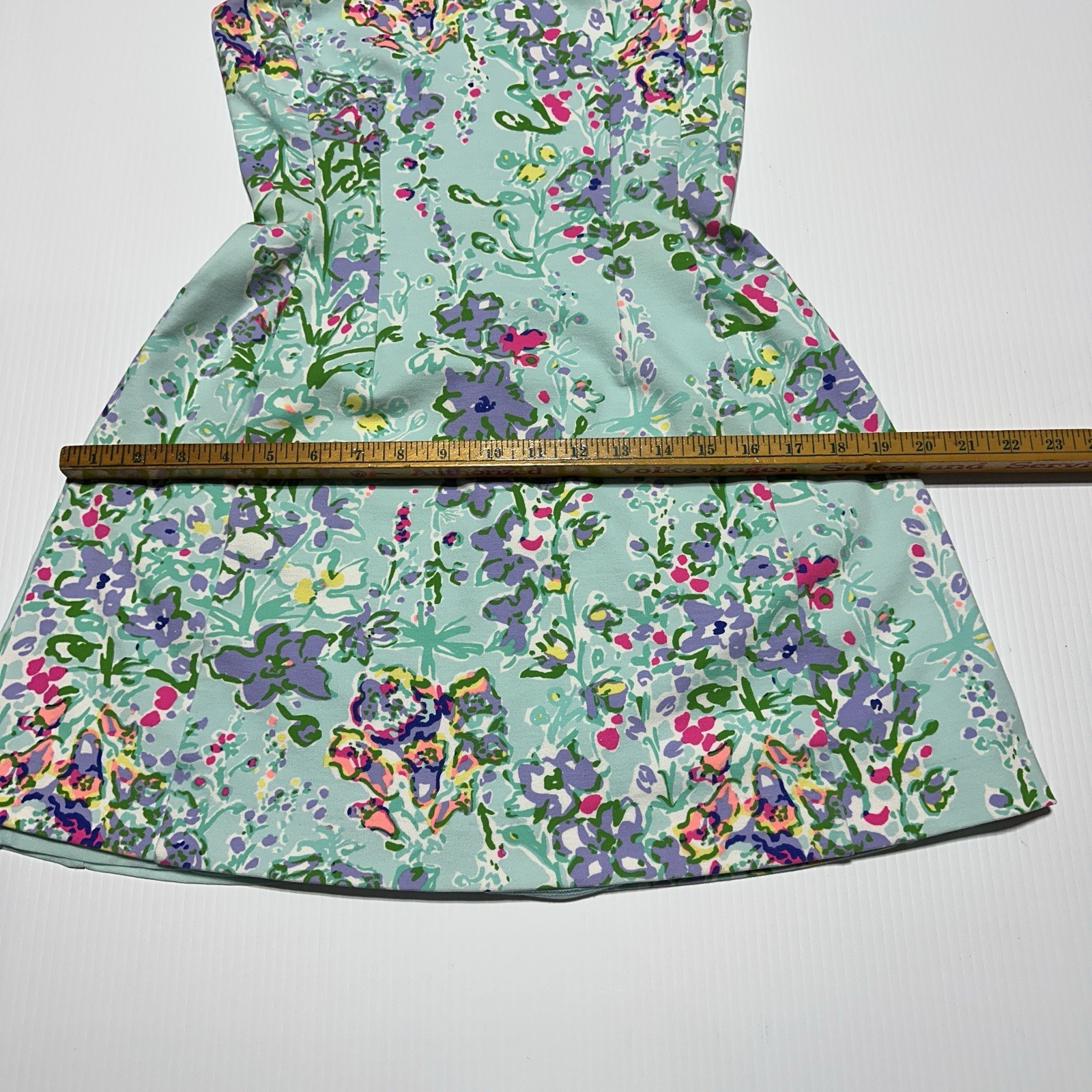 Lilly Pulitzer Briella Poolside Blue Southern Charm Dress Size XS Fit & Flare