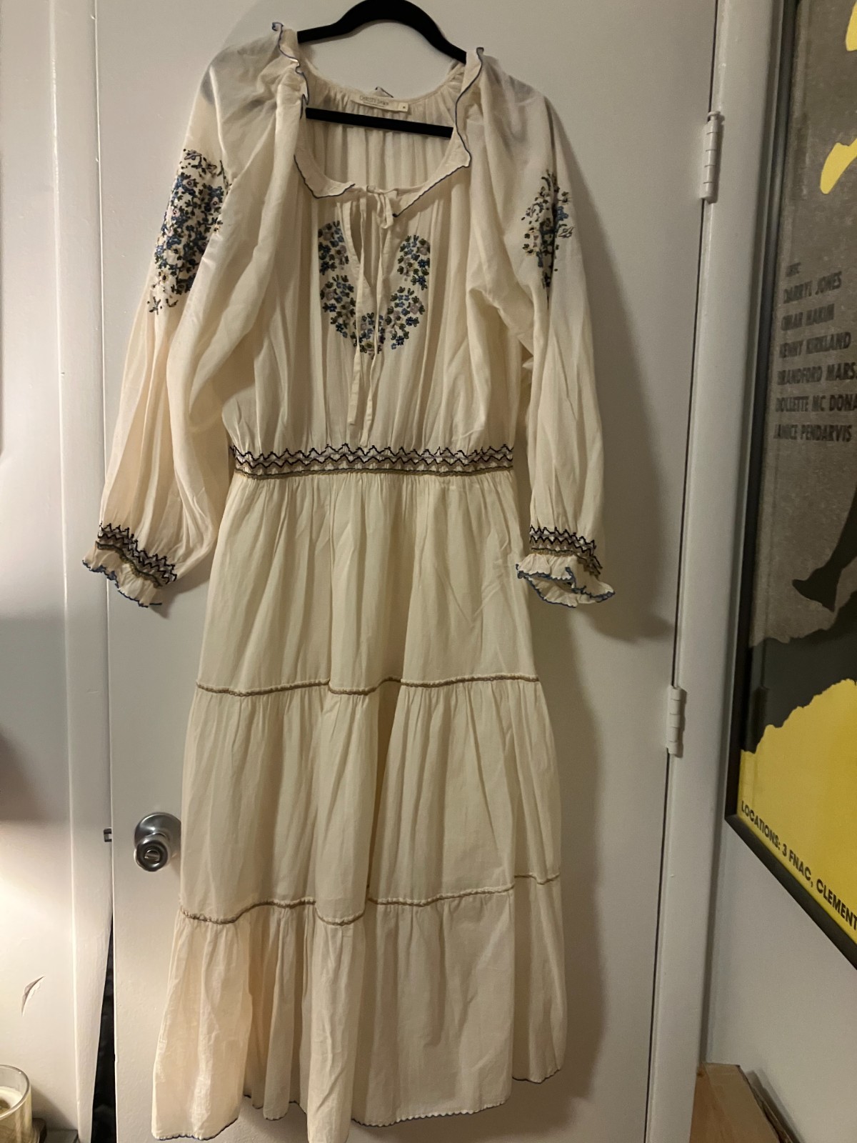 EMBROIDERED CHRISTY DAWN BOHO DRESS XL