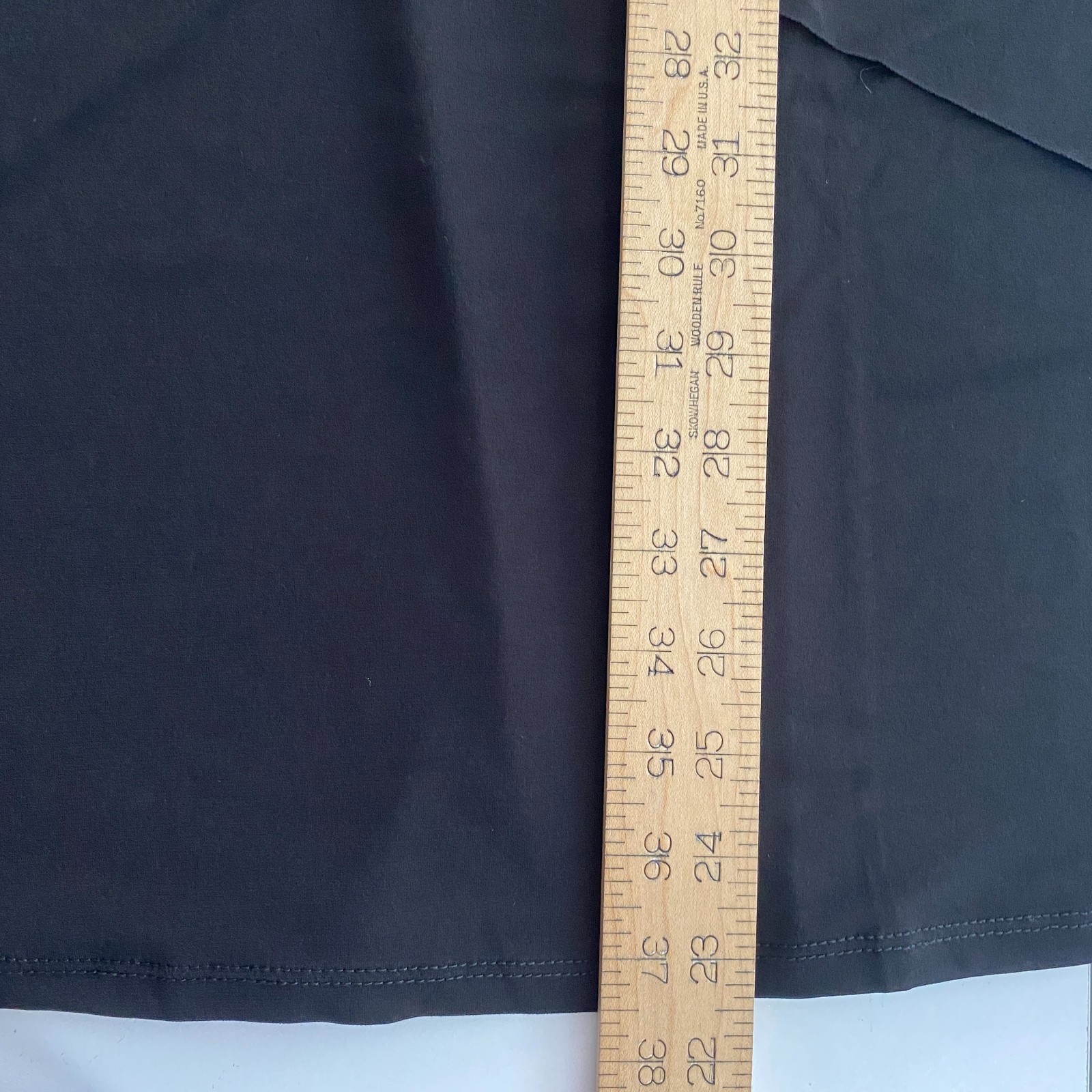 Susan Graver Liquid Knit Tiered Shift Dress Size Petite Large Black Sleeveless