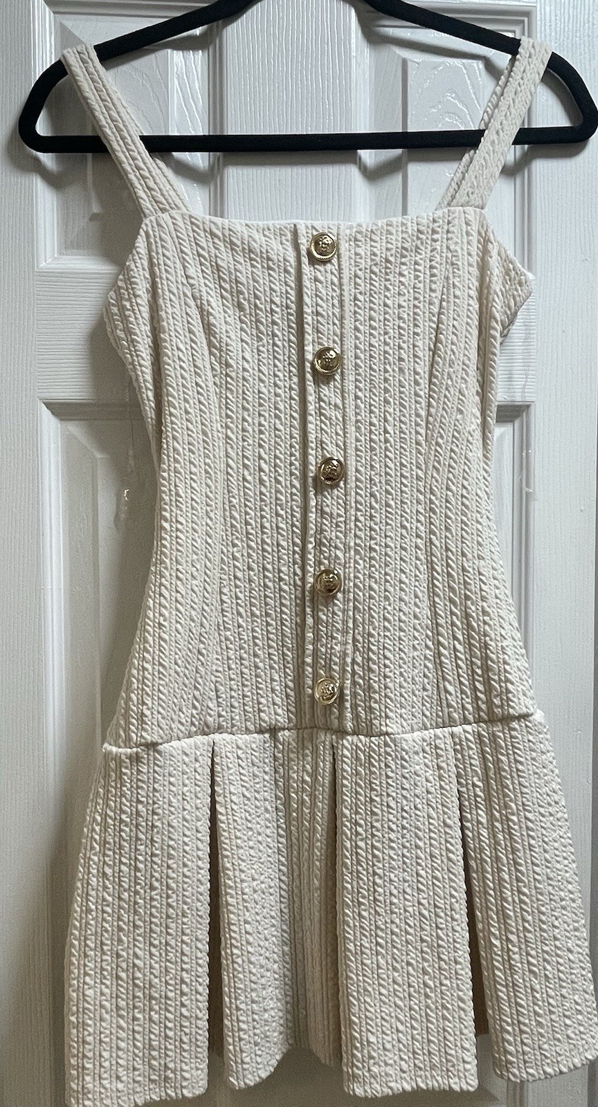 Elevated Button-Down Drop Waist Mini Dress