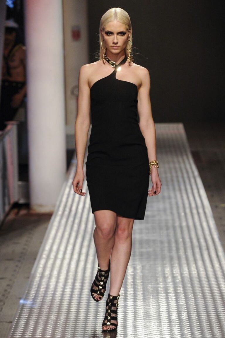 Versace runway Ad Campaign Bondage Dress rare Collab