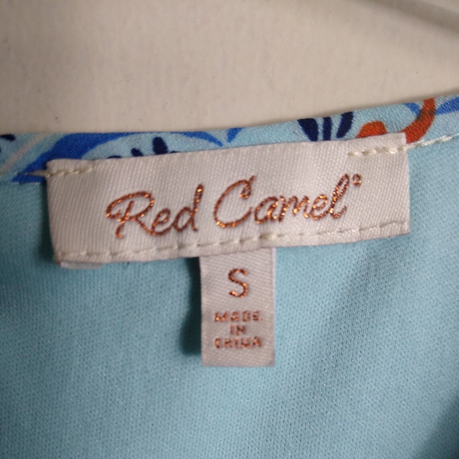 Red Camel Dress Womans Small Multicolored
