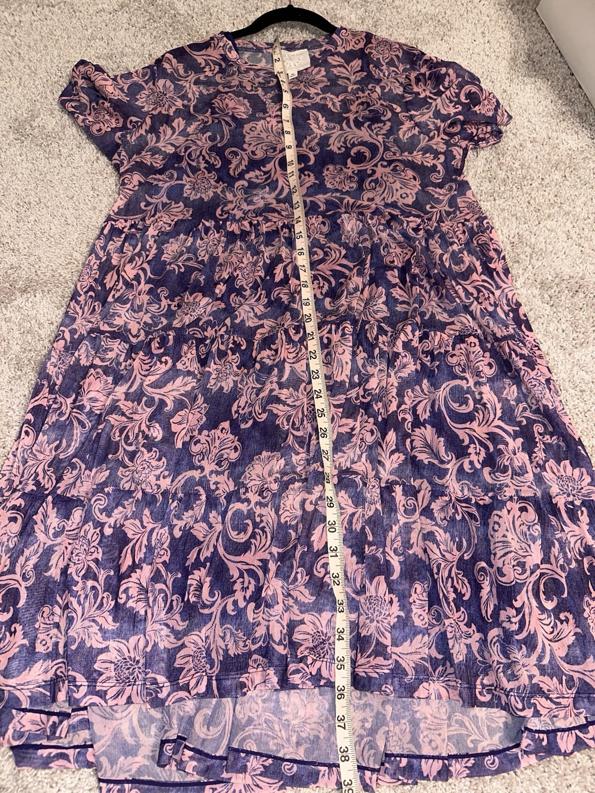 JOHNNY WAS PXL MESH TIERED FLORENTINA DRESS w/ SLIP