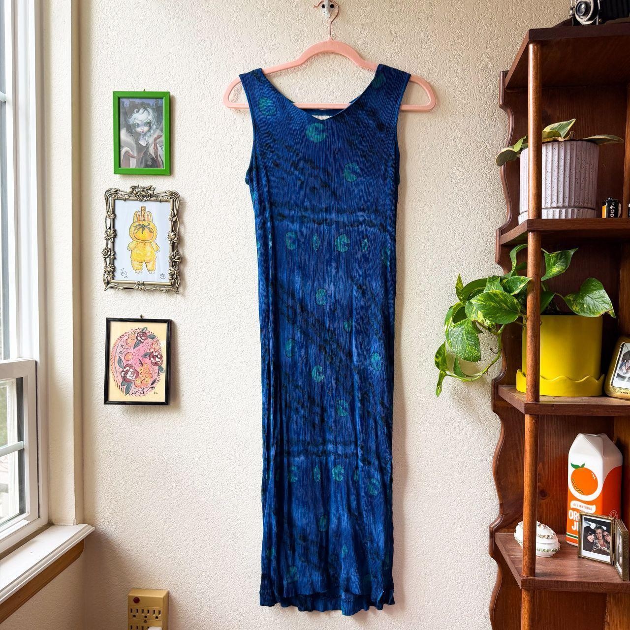 Vintage Women’s 90’s Blue Boho Indie Western Dress