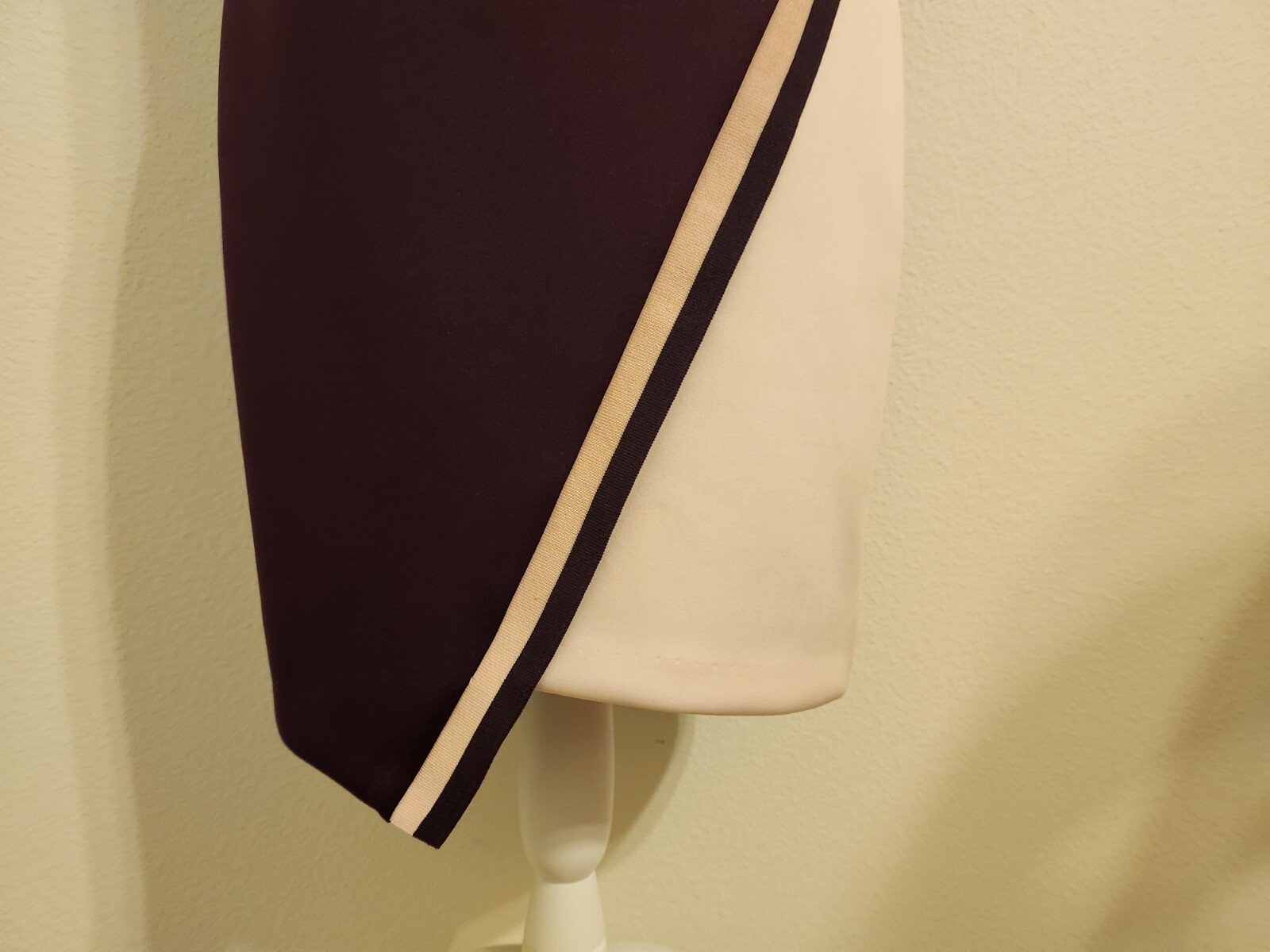 Tommy Hilfiger Pink and Maroon Asymmetrical Size 4 Polyester Dress NWOT
