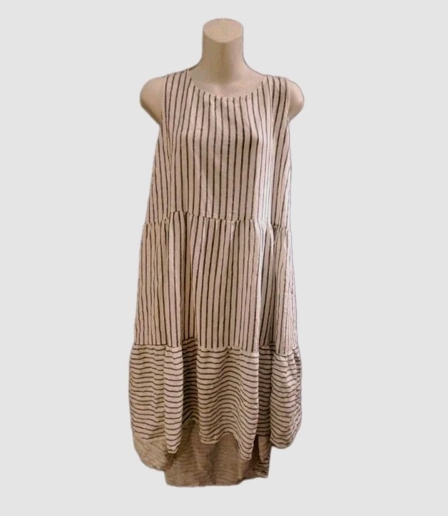 Vasna Linen Hi Low Size Large Sleeveless Dress. Excellent Condition.