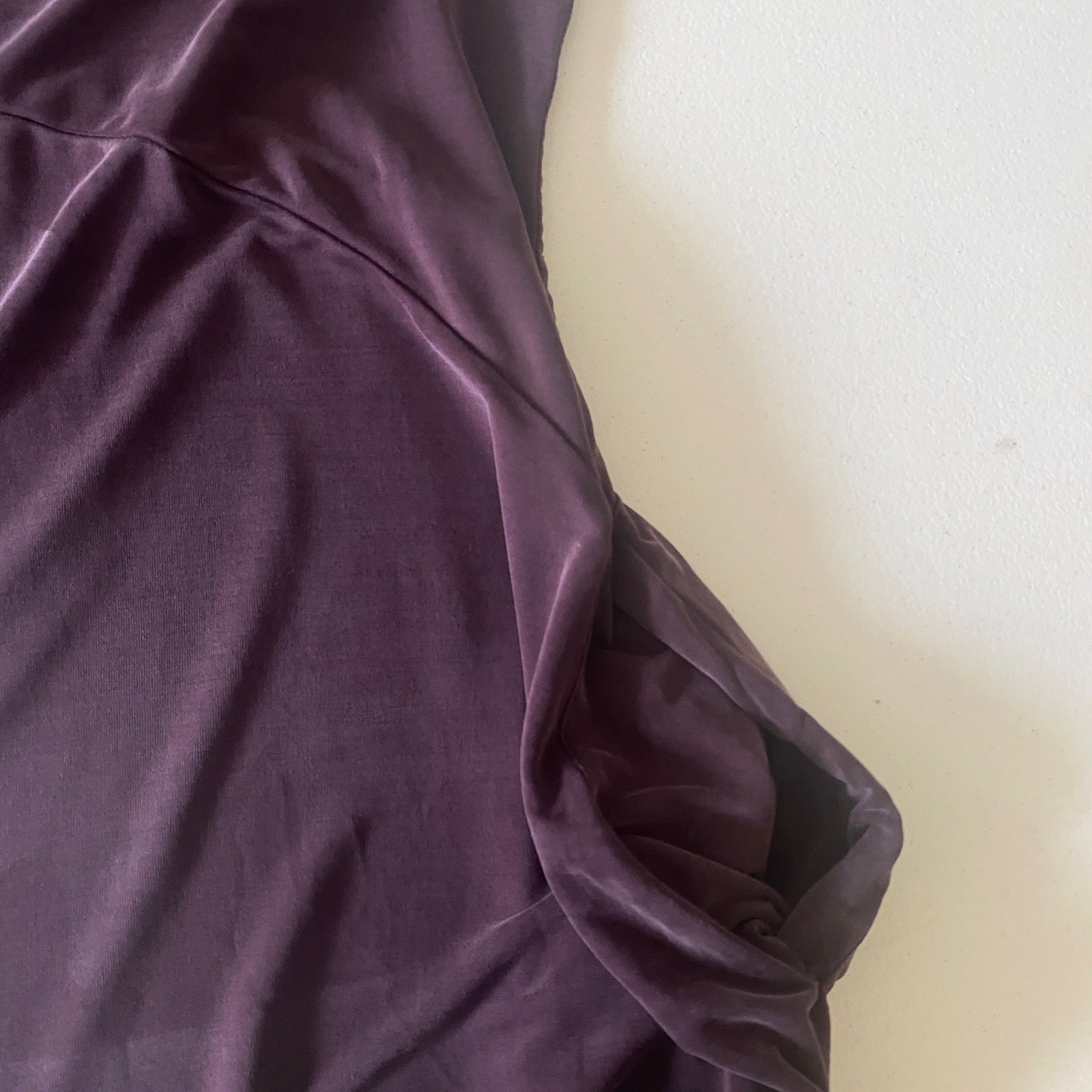Dolan Left Coast Collection Mini Dress Petite XS Purple Cupro Pockets