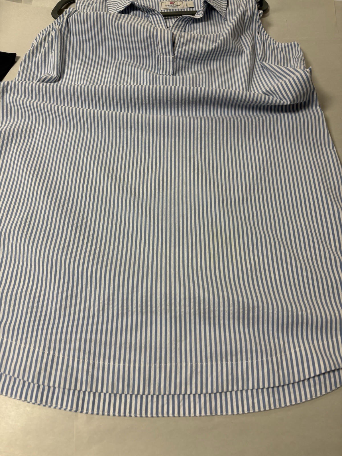 Vineyard Vines Womens Performance Sleeveless Popover V Neck Dress Large