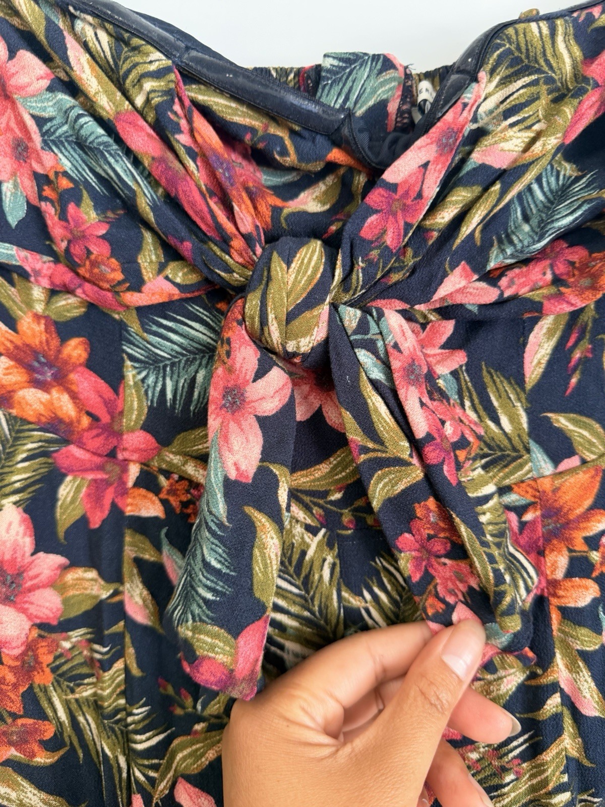 American Eagle Strapless Romper Sz S Floral Multicolor-Romantic