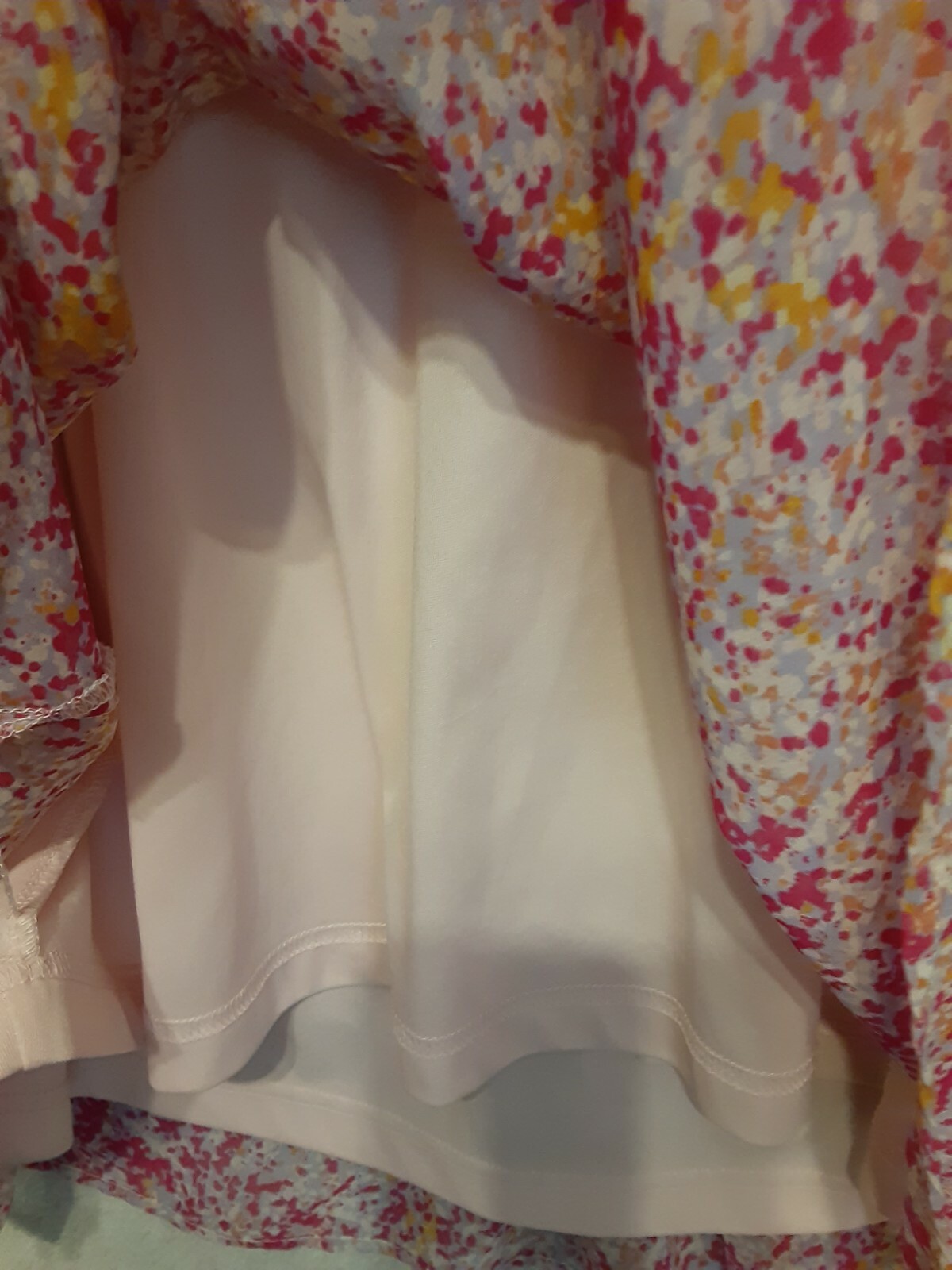 Multi Color Sundress Wide Spaghetti Straps Lined RN17730 Target Babydoll Style