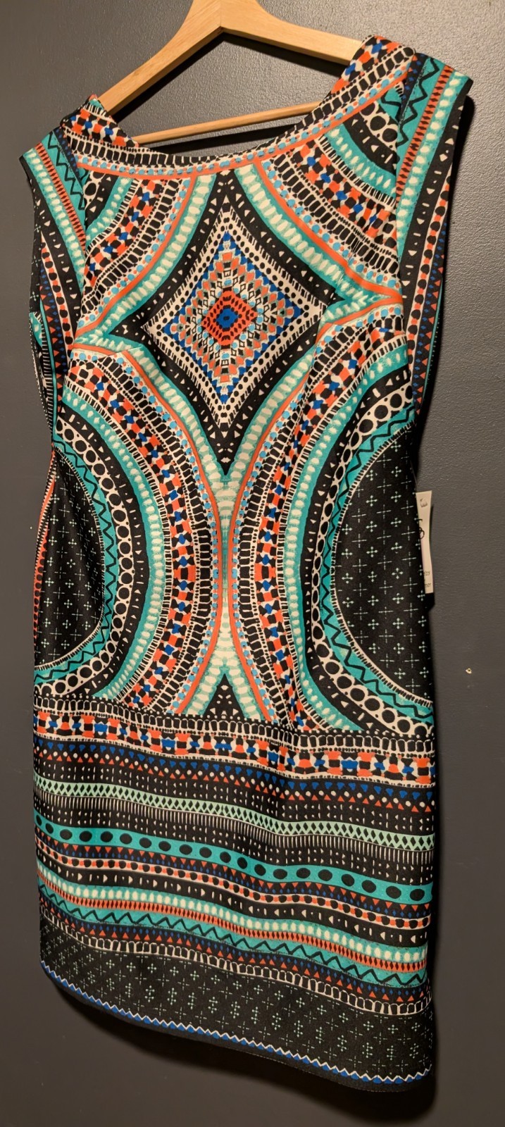 Shelby & Palmer Women’s P aleidoscopePrint Sheath Dress Mod Style Size 12 – NWT