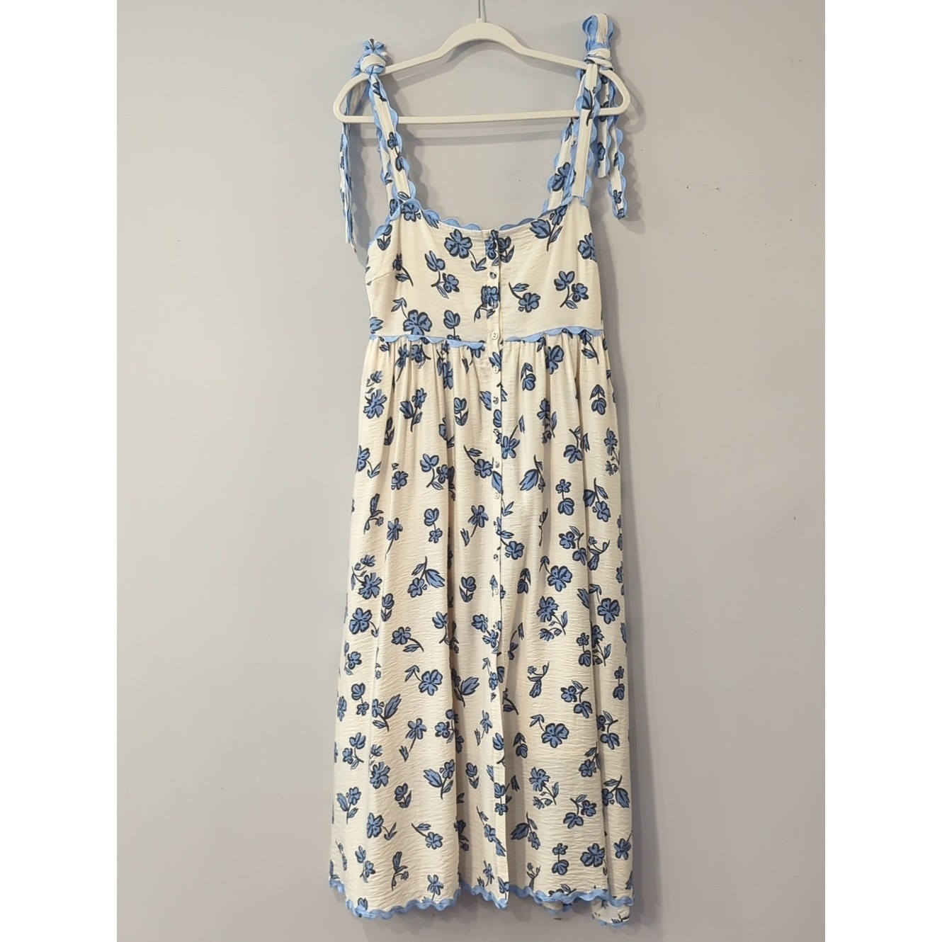 Sofie the Label Fields Of Passion Dress Blue Floral size Medium