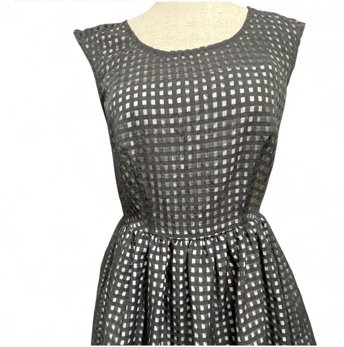 Chetta B. Black White A-line Organza/tulle Dress Women’s size 6 Whimsigoth Hoco