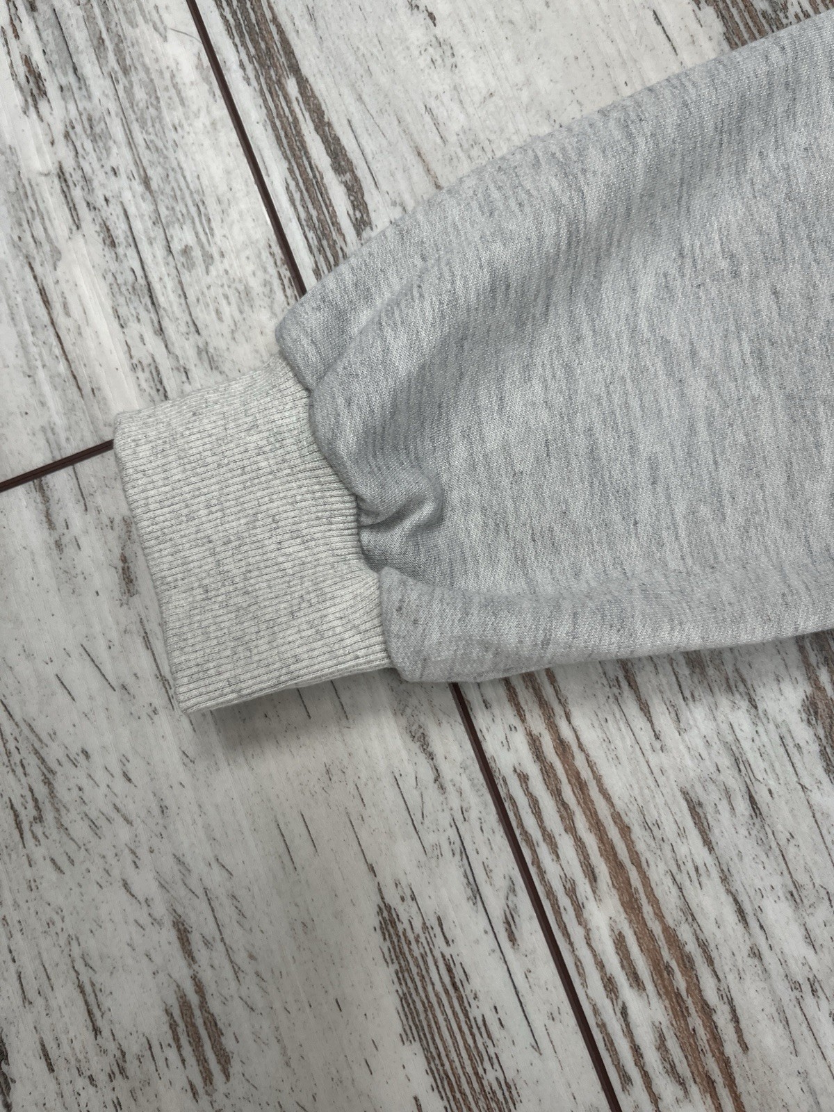 Gray Sweatshirt Dress Crewneck Ruffle Peplum Hem Long Sleeve Womens Medium NWOT