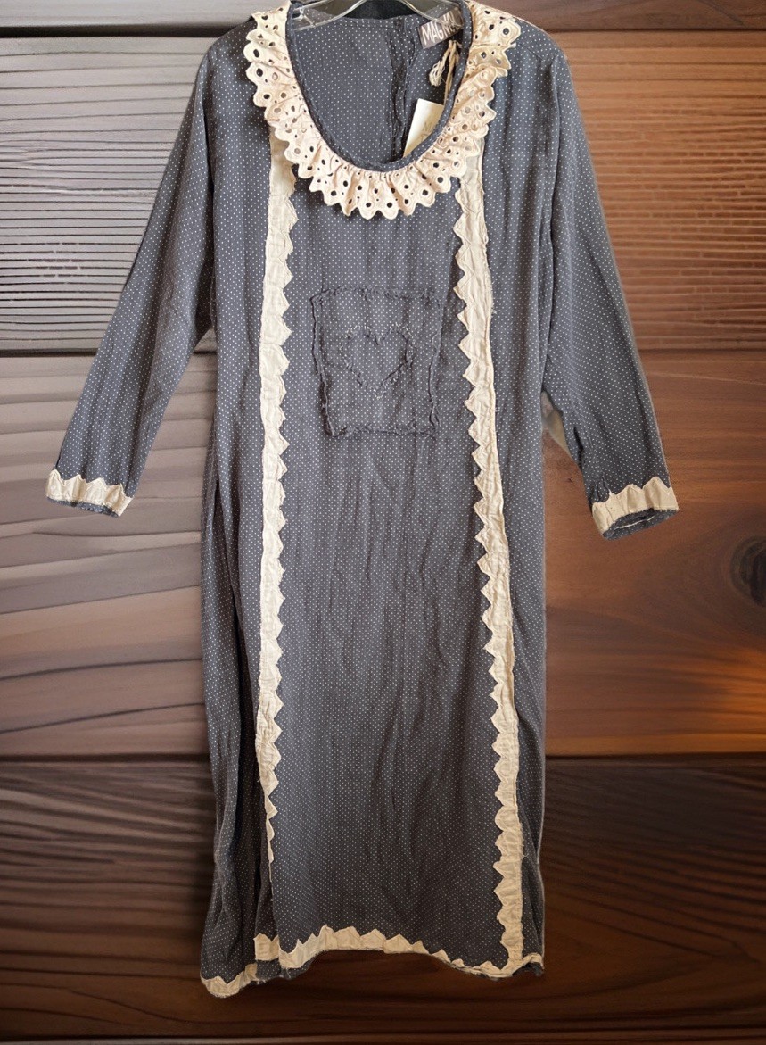 Magnolia Pearl🩷Front to Back🩷Eudora Cotton Dress💙Lovely Handstitched ❤️NWT