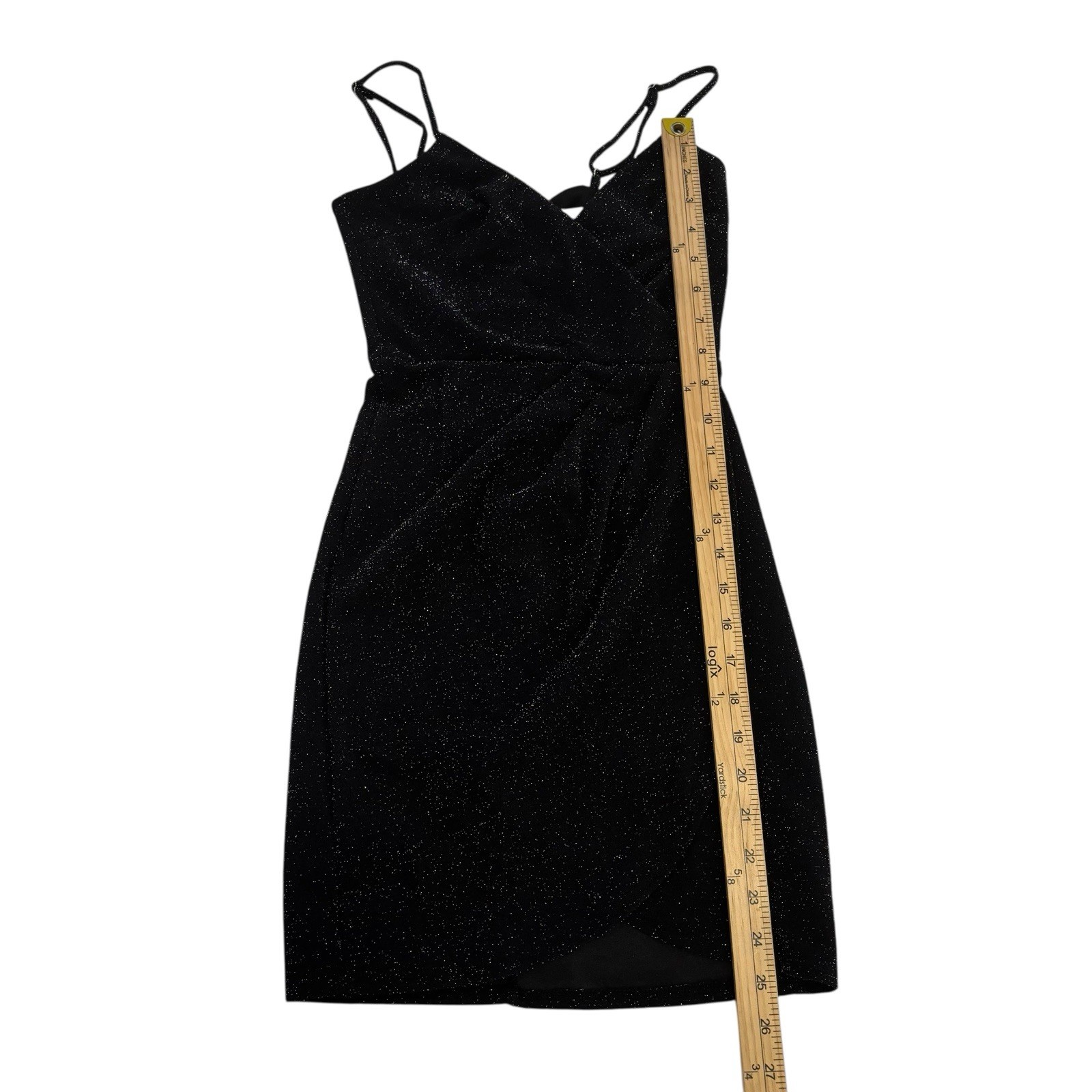 Altar’d State Black Metallic Sleeveless Mini Dress Size XXS Glam Sexy Holiday