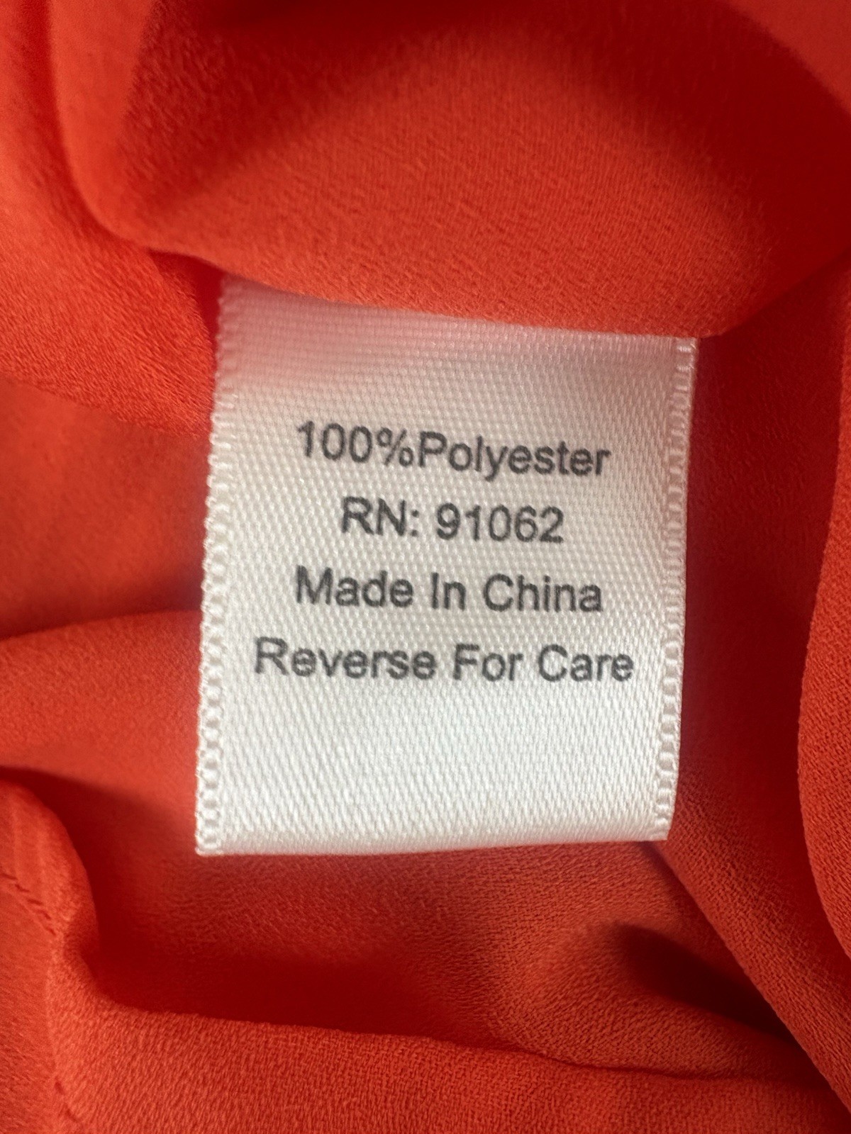 Standards & Practices Orange Sheer/Lined At Knee Dress Womens Size XL
