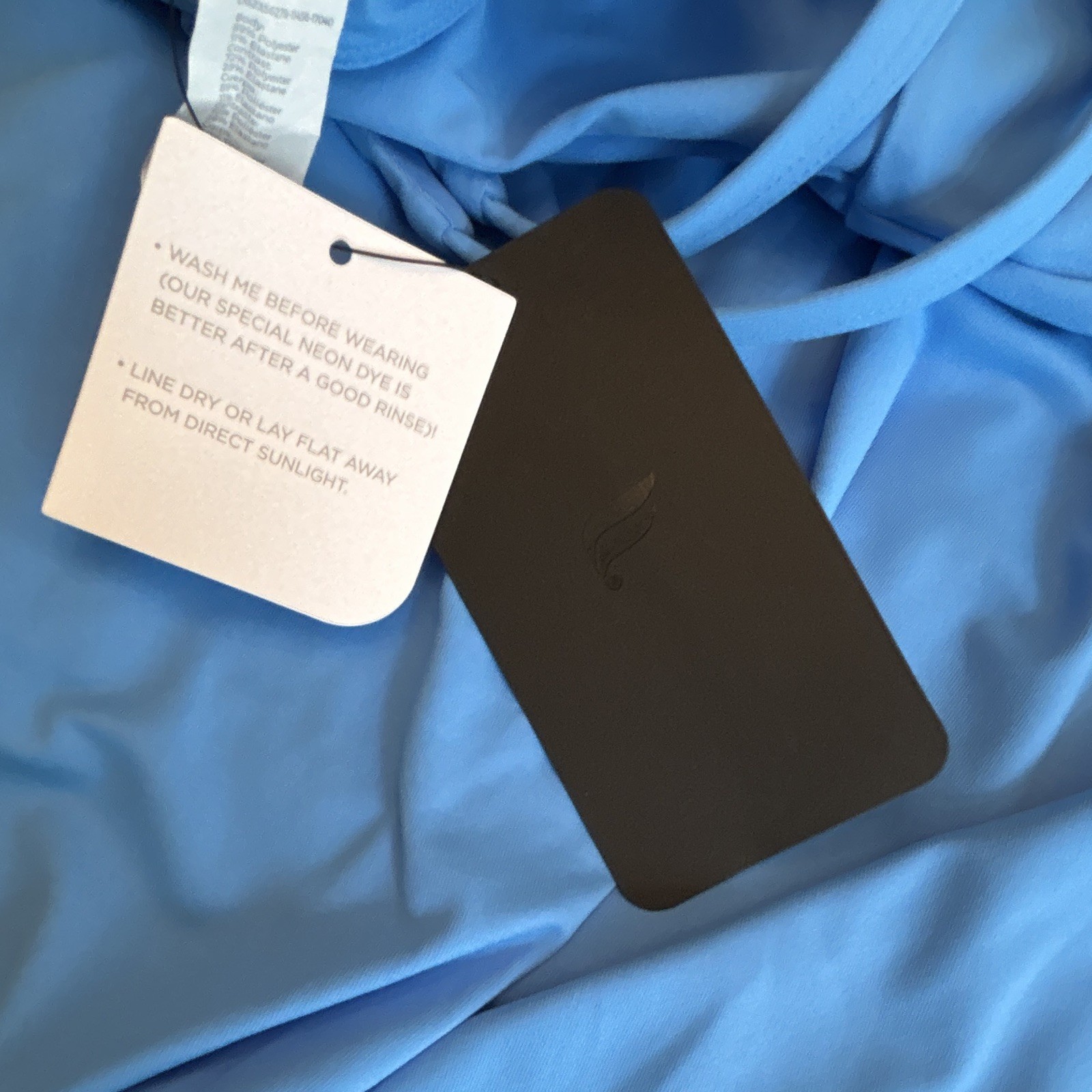 Fabletics Boost Performance Dress Blue Fit & Flare Dress Built-In Bra Pockets M