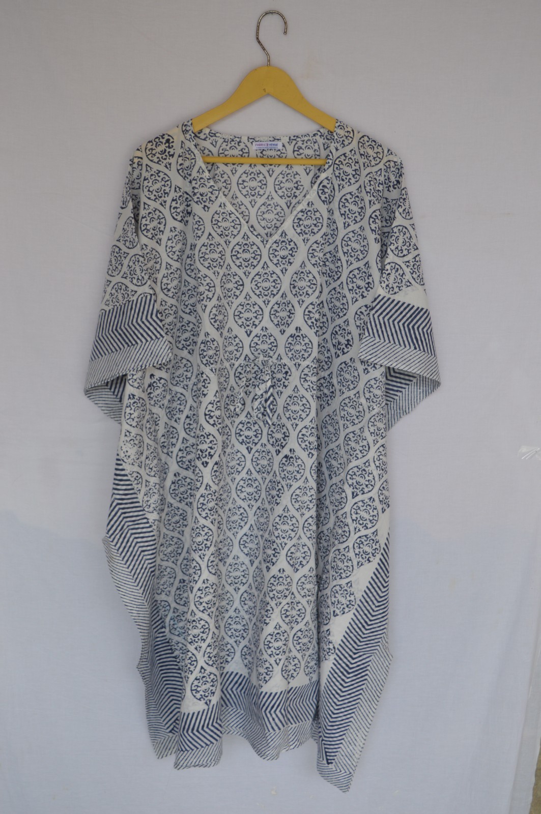 Short Kaftan Dress TARRIF FREE✅0% CHARGE 100% Cotton Hand Block Print SK-71*
